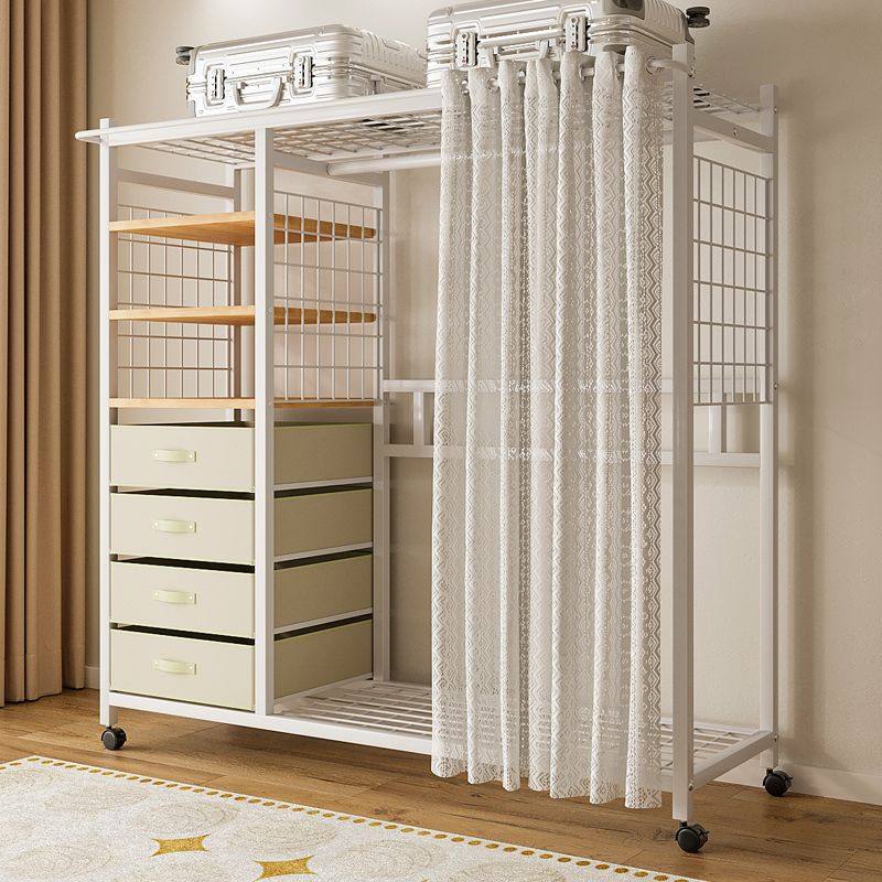 衣架简易衣柜布衣柜衣橱简约小户型家用卧室出租房用开放式衣