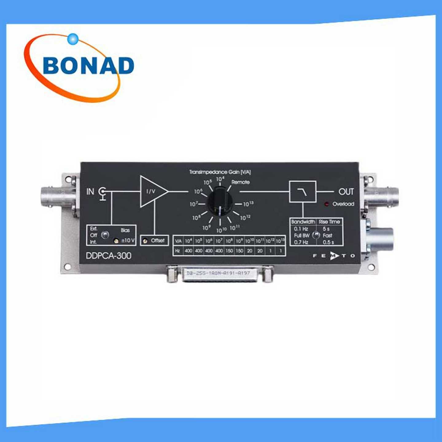 DDPCA-300微弱电流信号电流放大器TIA模块应用于量子点器件FEMTO