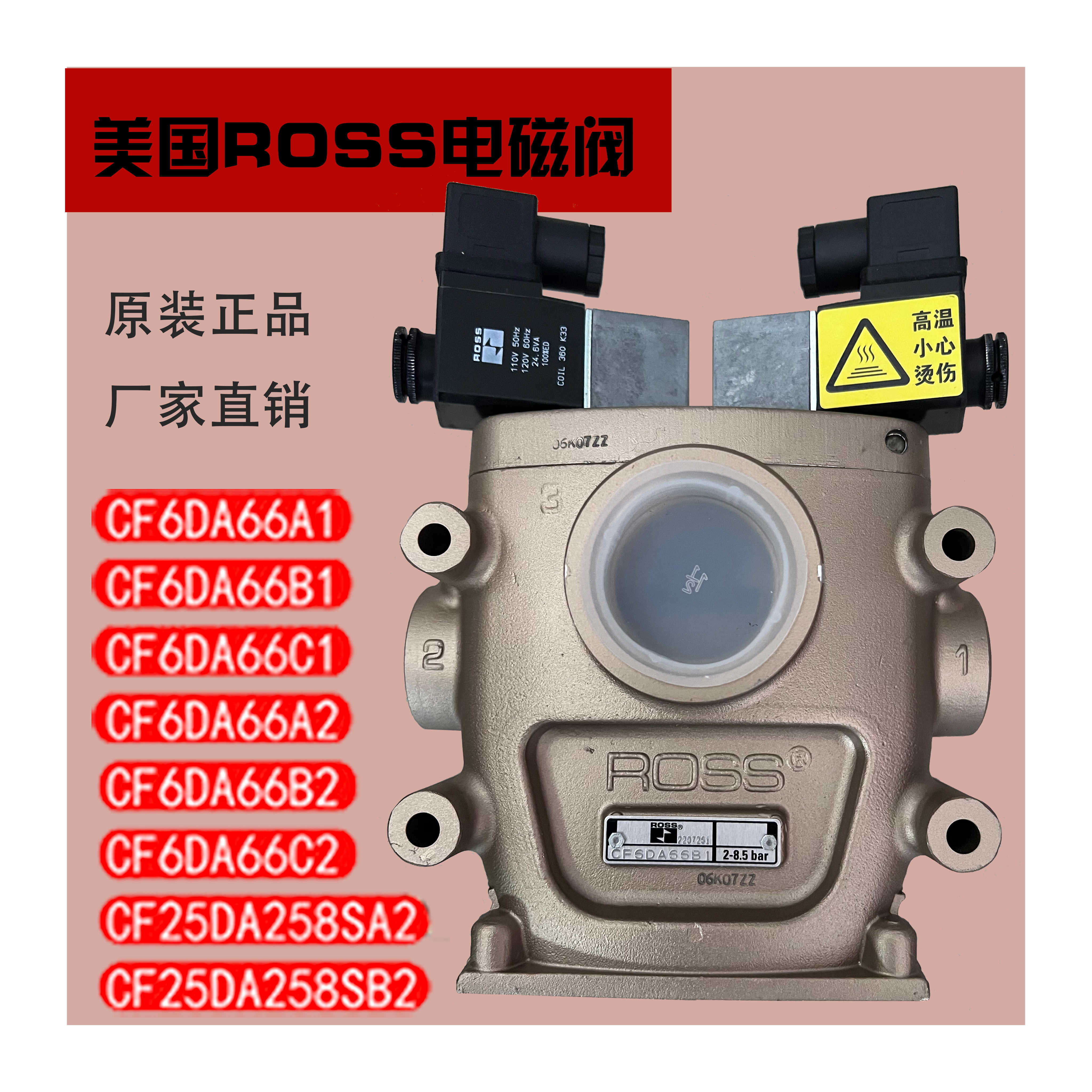 R0SS双联阀CF6DA66B1/A1/C1冲床安全电磁阀CF25DA258SA1/B1