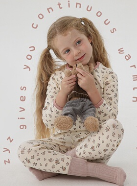 J036 Childrens Thermal Underwear Zyz Design Thickened Girls
