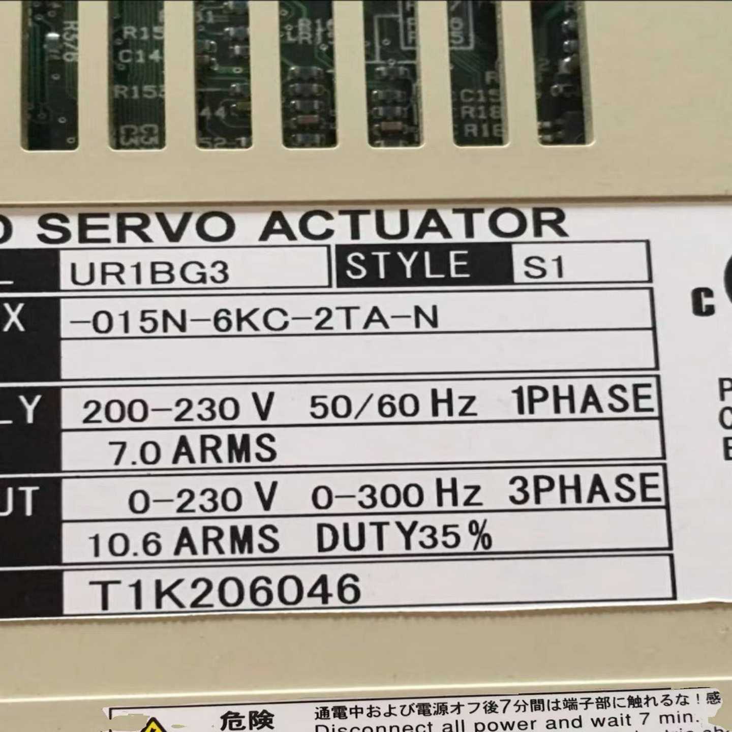 横河驱动器UD1BG3-015N-6KC-2TA-N适用