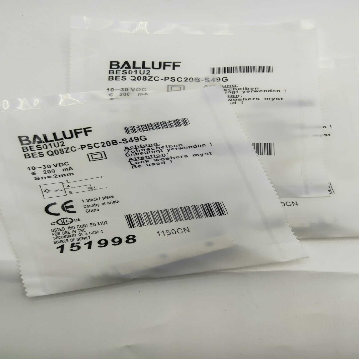 巴鲁夫电感式接近开关BES01U2（BESQ08ZC-PS询价