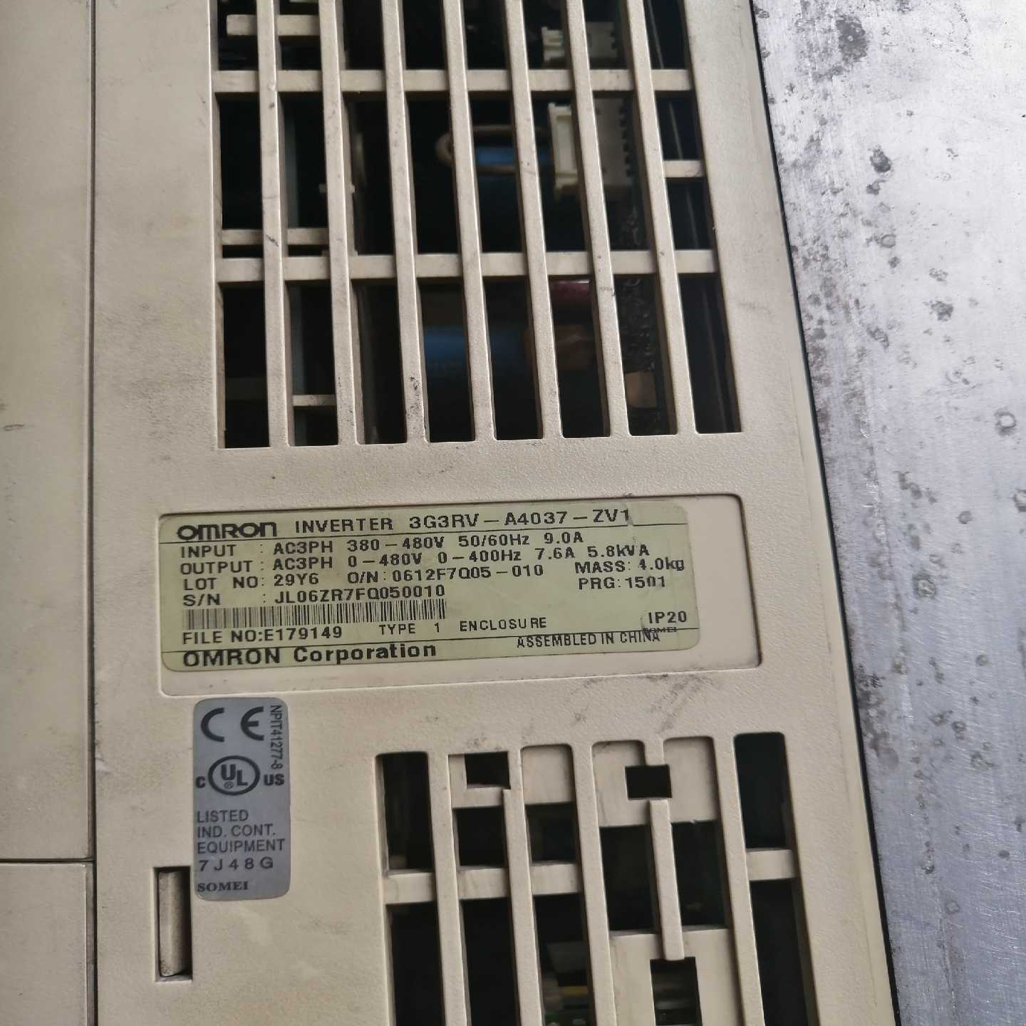 3.7KW变频器3G3RV-A4037-ZV1询价