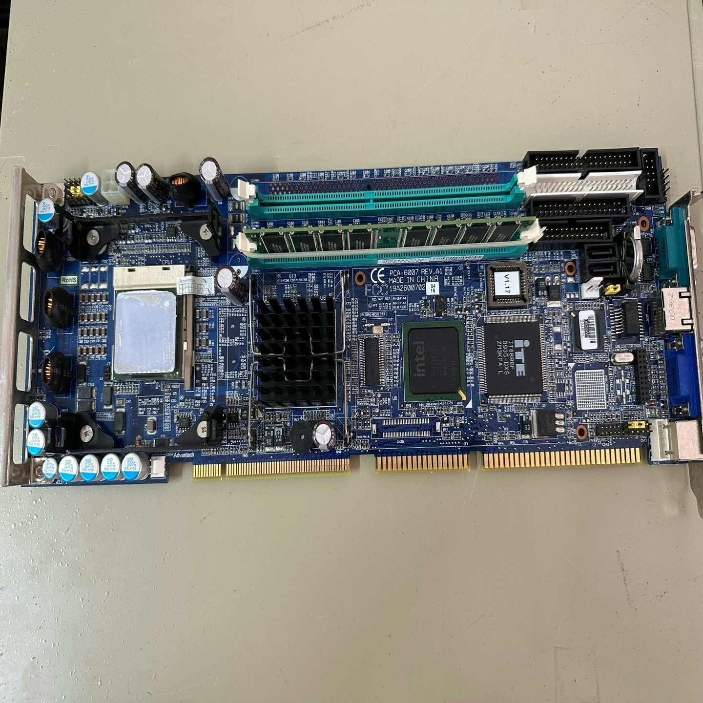 研华PCA-6007REV.A1工控主板实物图-议价