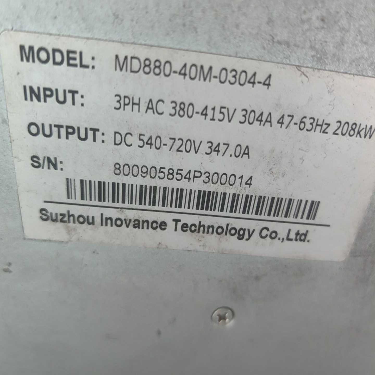 议价h拆机汇川MD880系列208KW现货/维修