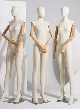 全身包布模特道具女活动手韩版女装展示架橱窗人台服装店模特架子