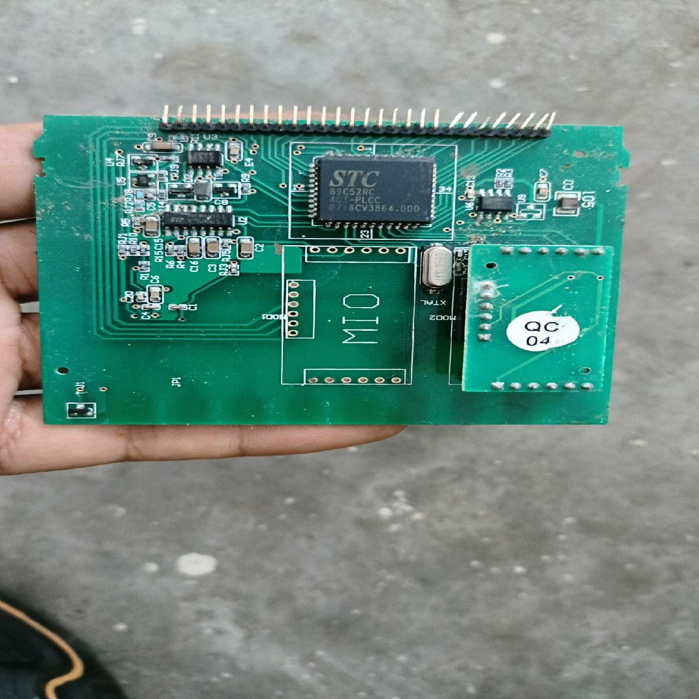 (重工机械)stc8c52rc芯片一个带板出