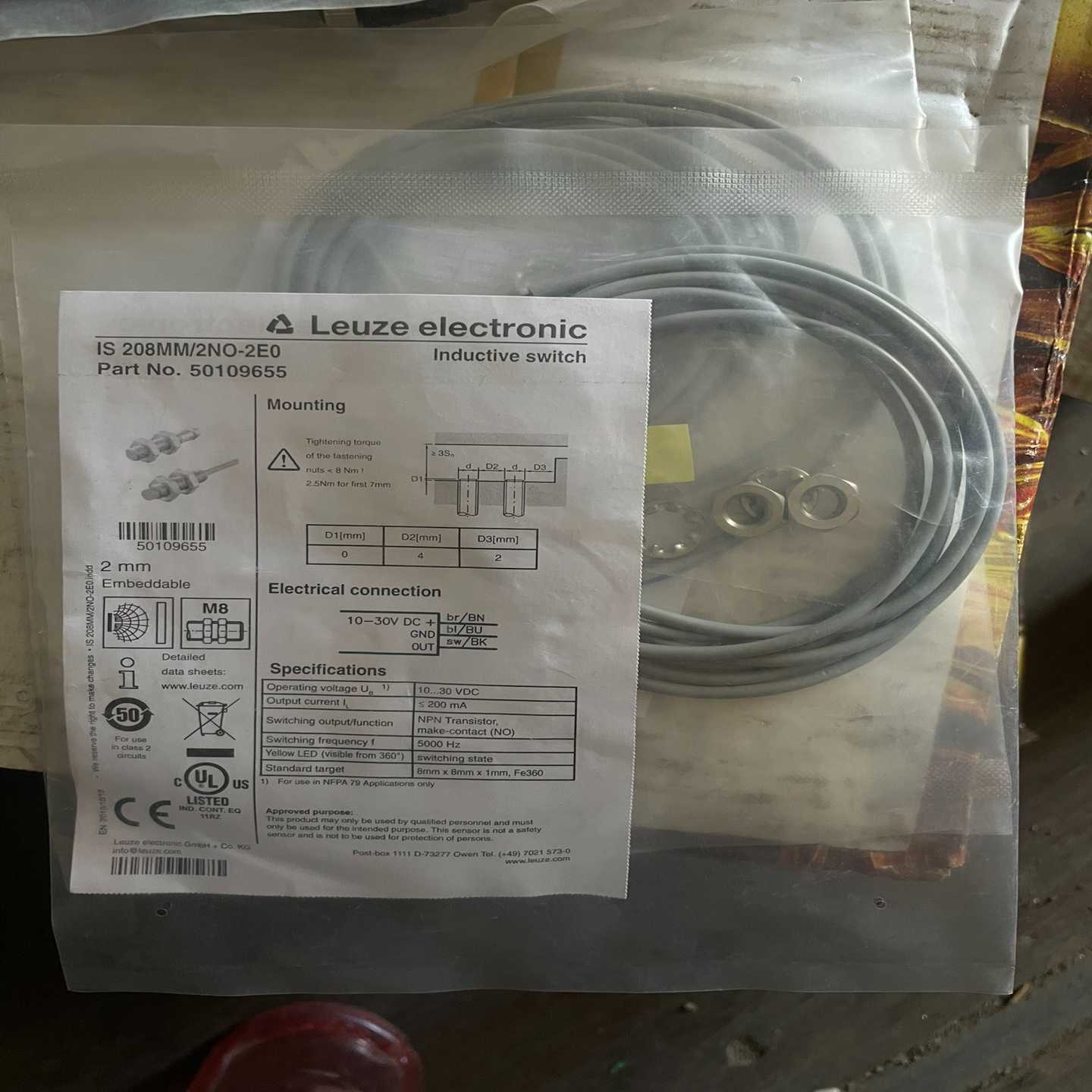 劳易测传感器IS208MM/2NO-2E0--议价商品