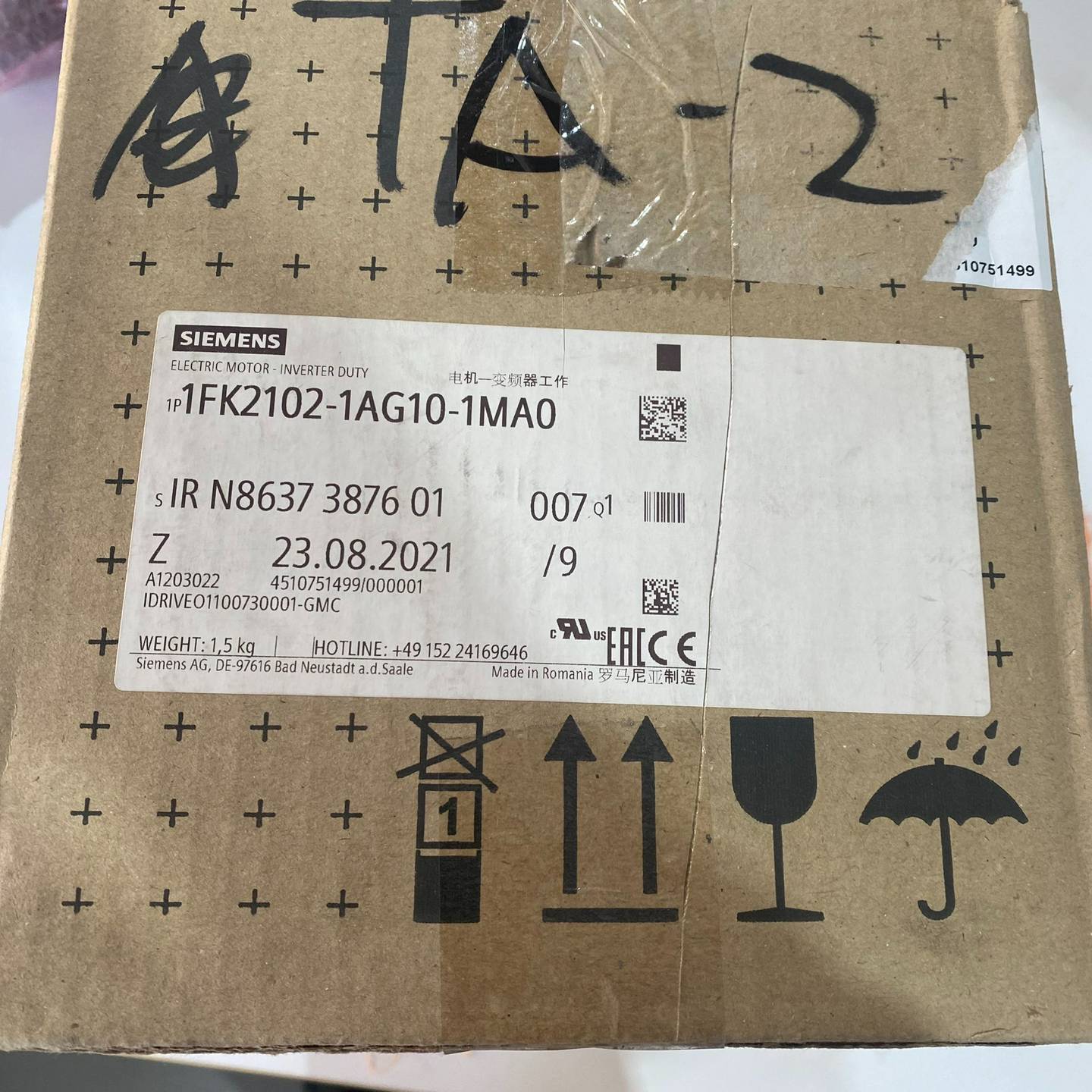 全新原装SIEMENS西门子电机1FK2102-1AG10---议价商品