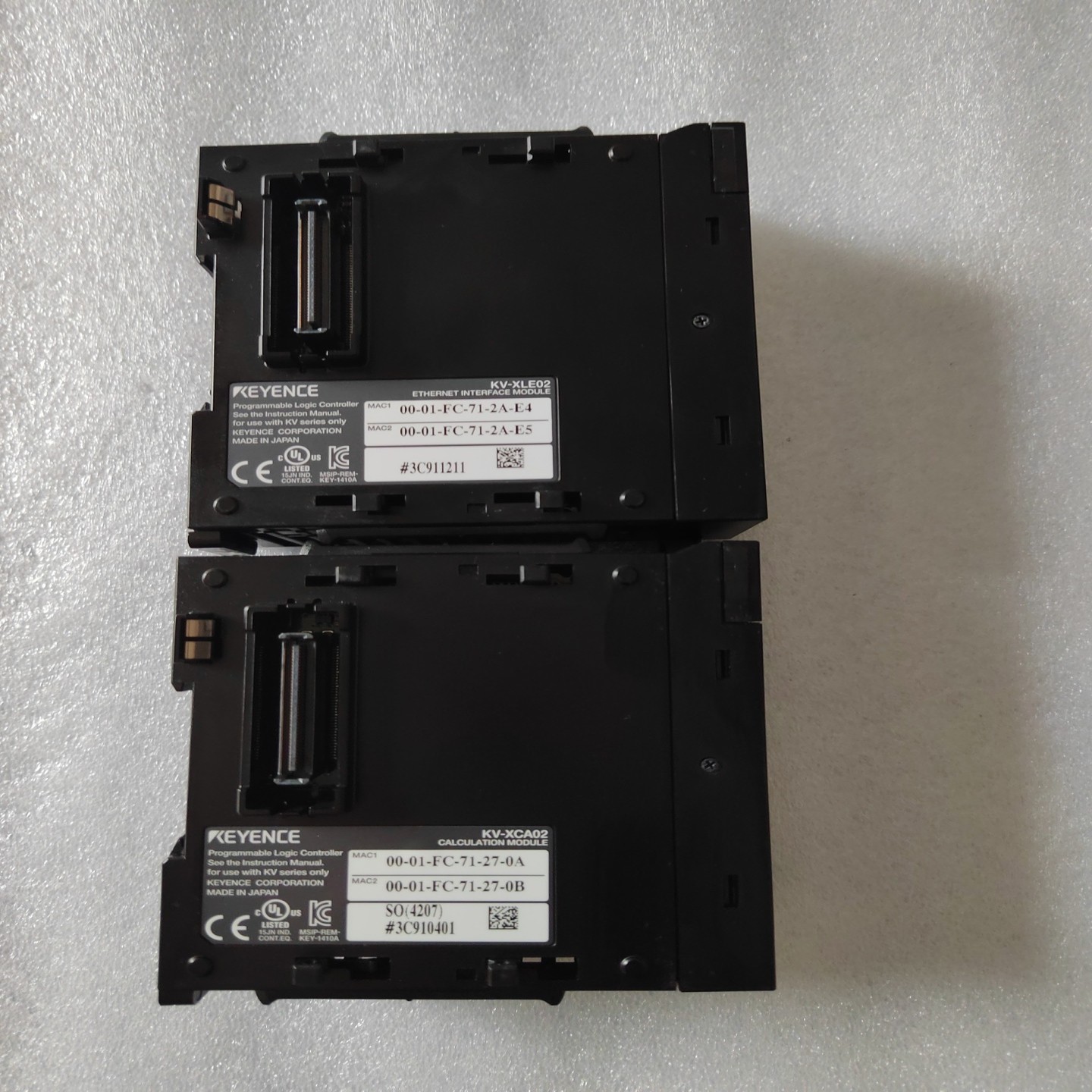 【请询价】基恩士KV-XLE02PLC以太网模块现货2个成色新