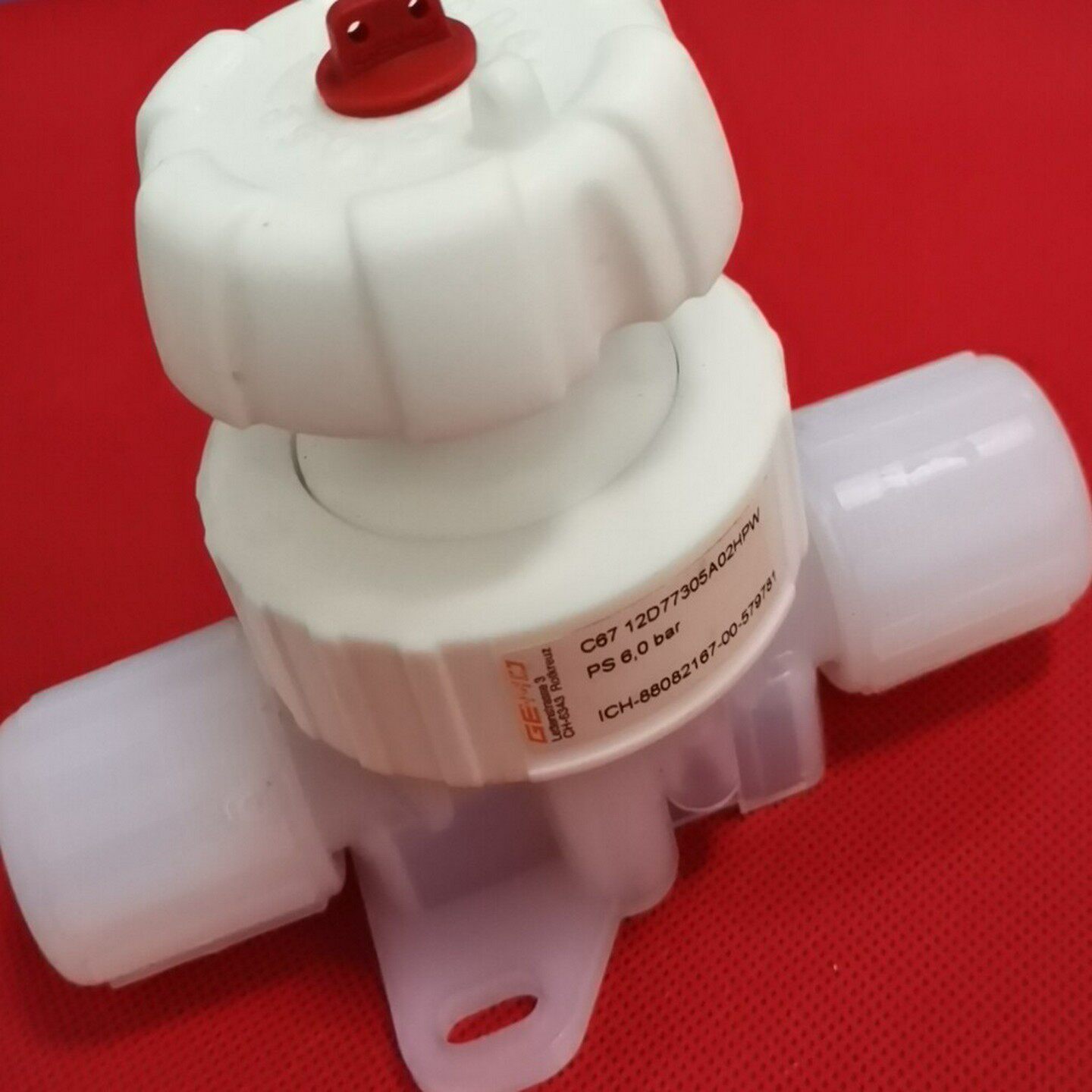 询价PFA手动阀隔膜阀原装GEMU盖米手动阀隔膜阀C67