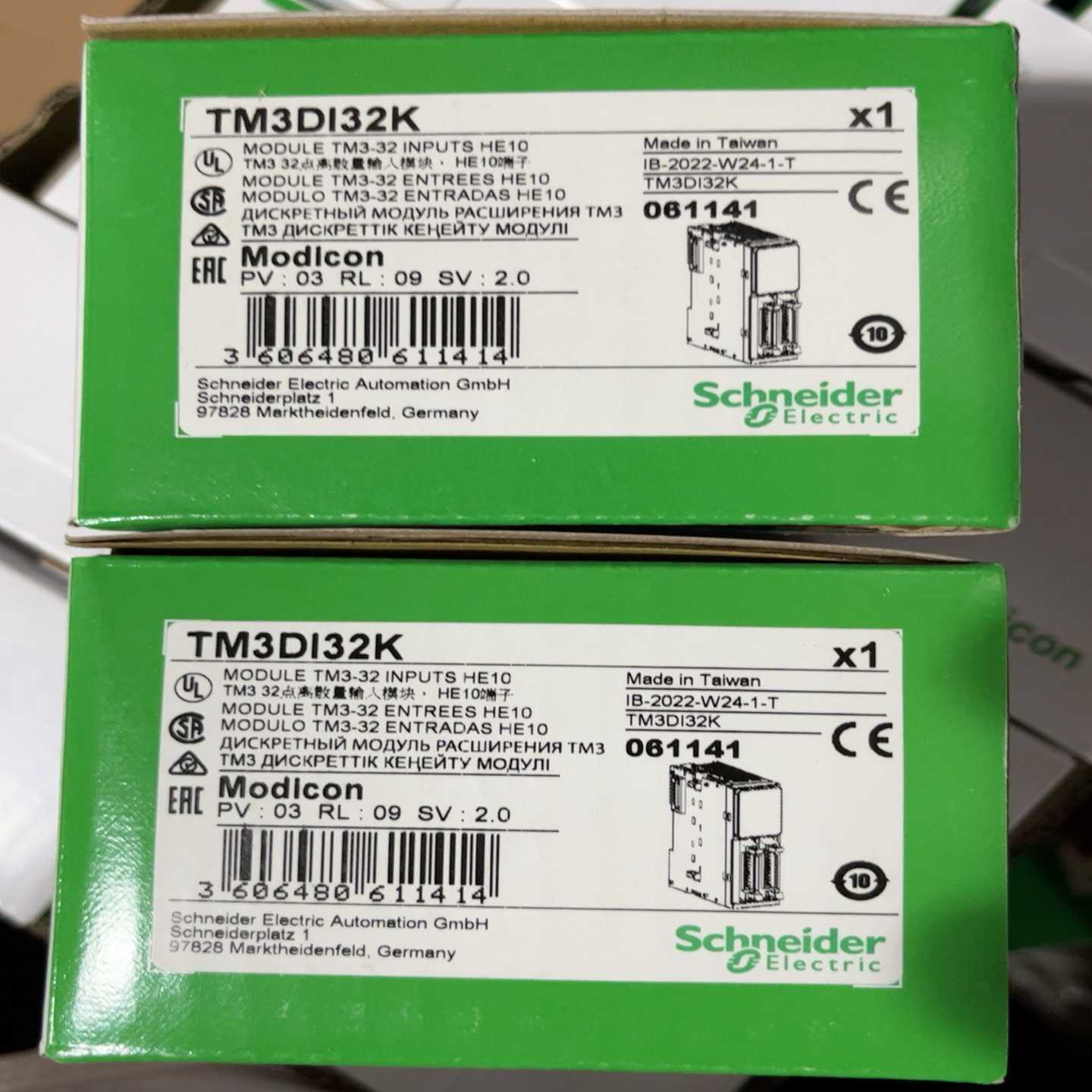 TM3DI32K施耐德TM3模块-32点输入HE10端子
