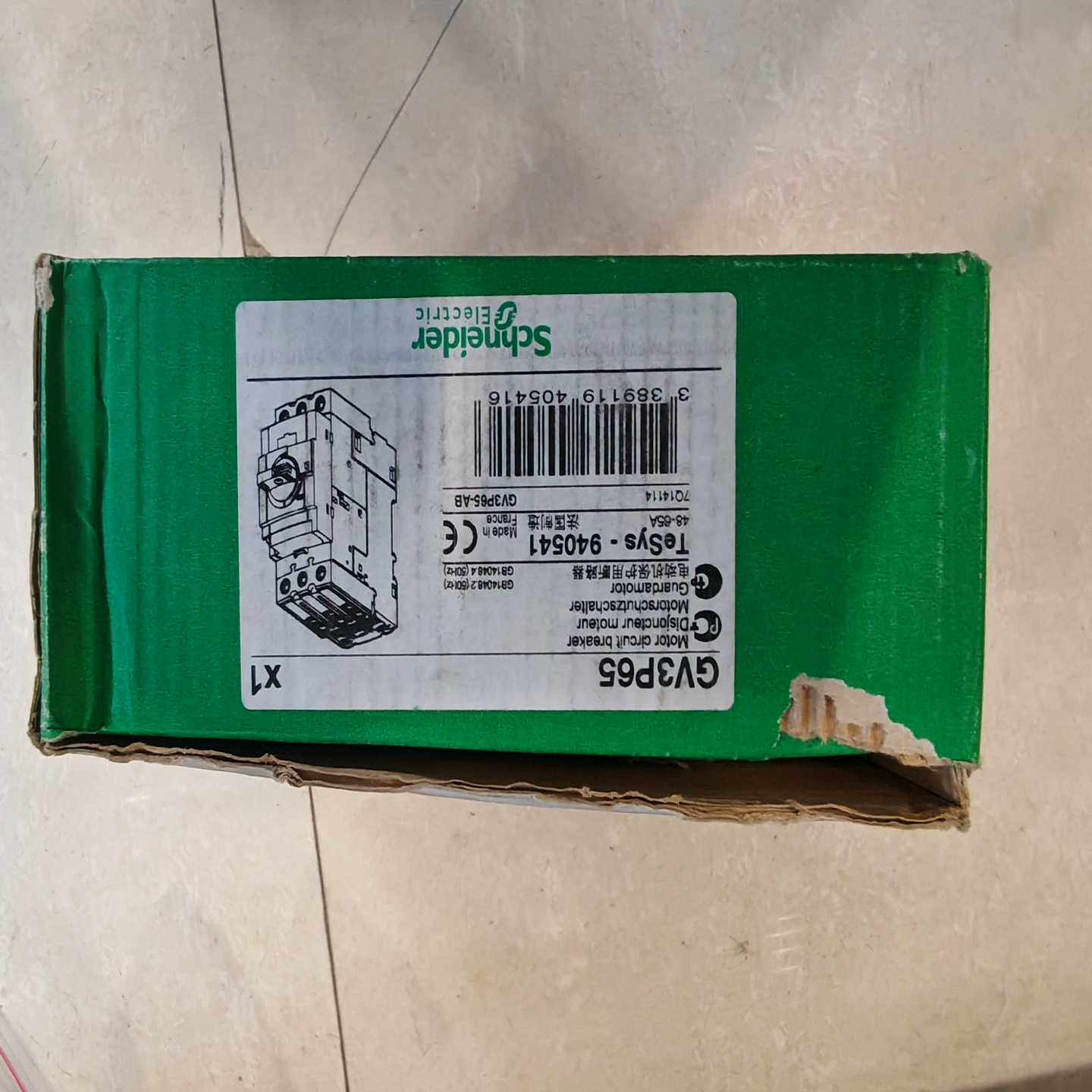 施耐德GV3P65电动机保护断路器，48-65A，法国原装，--议价商品