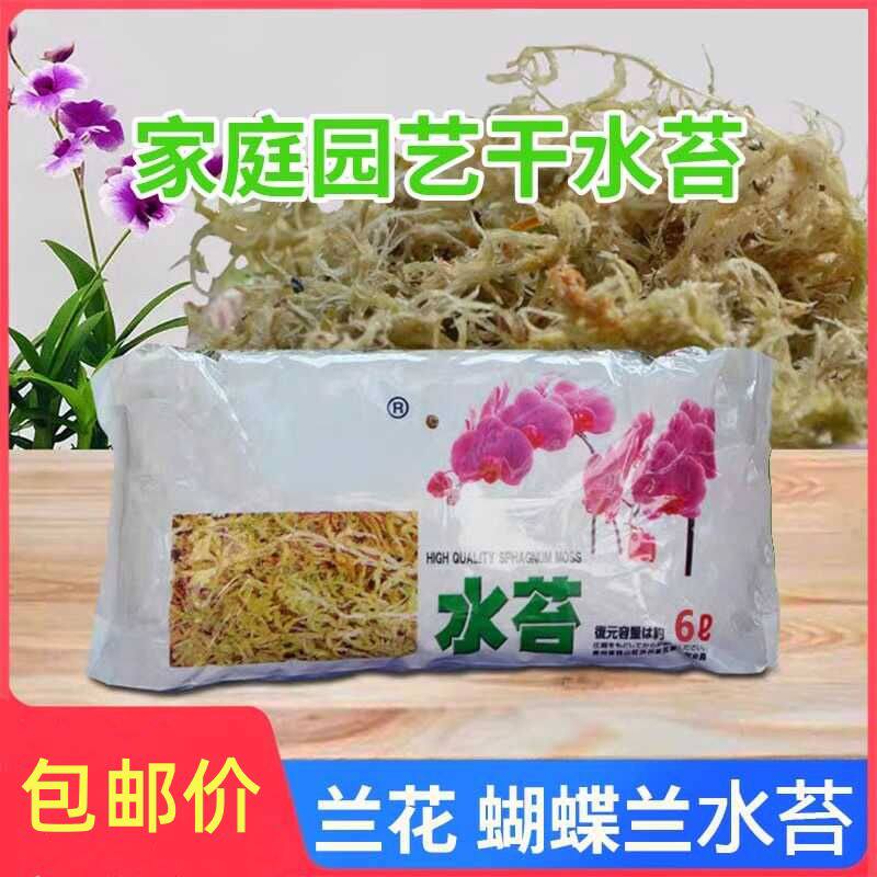 优质水苔无菌干水苔蝴蝶兰花专用营养土苔藓石斛食虫植物乌龟