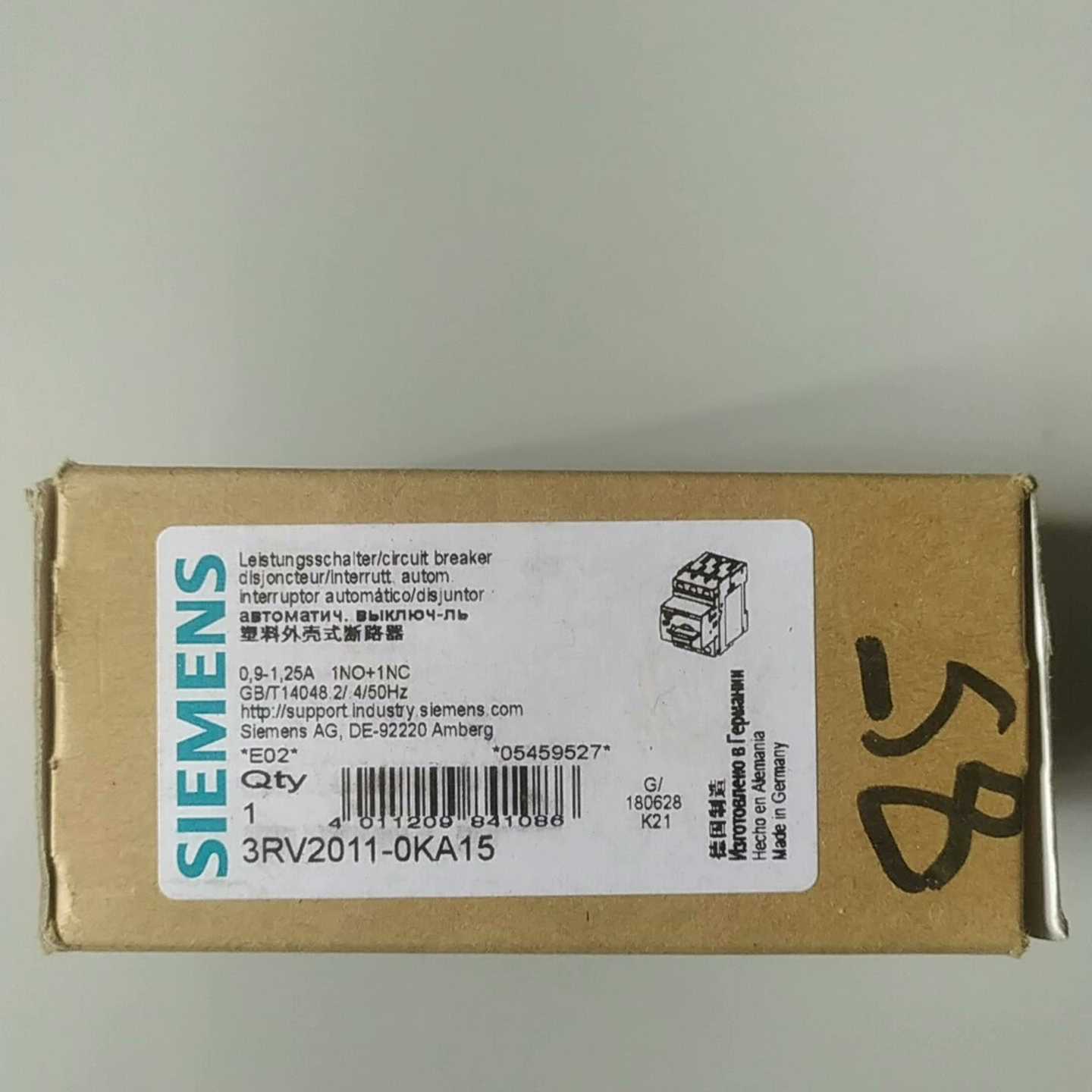 SIEMENS西门子断路器3RV2011-0KA15--议价商品