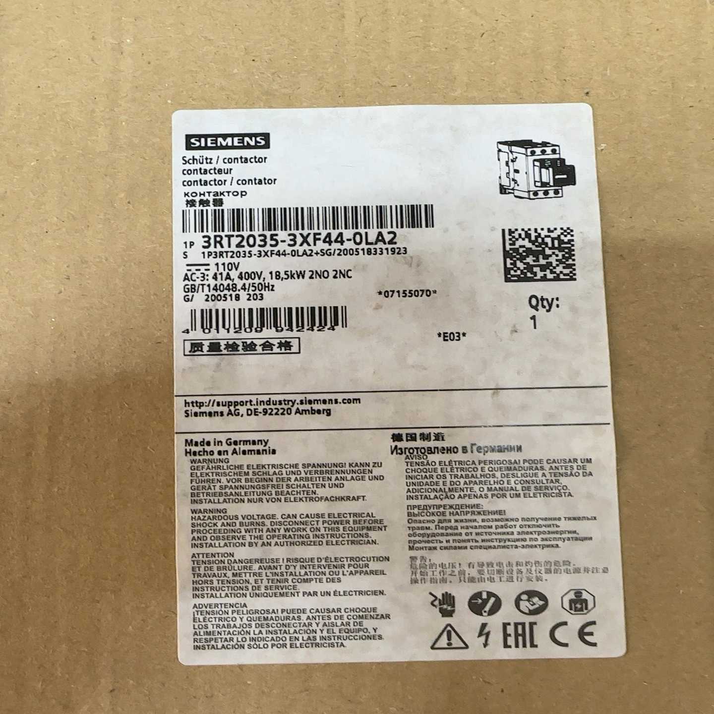 铁路专用接触器3RT2035-3XF44-0LA2询价