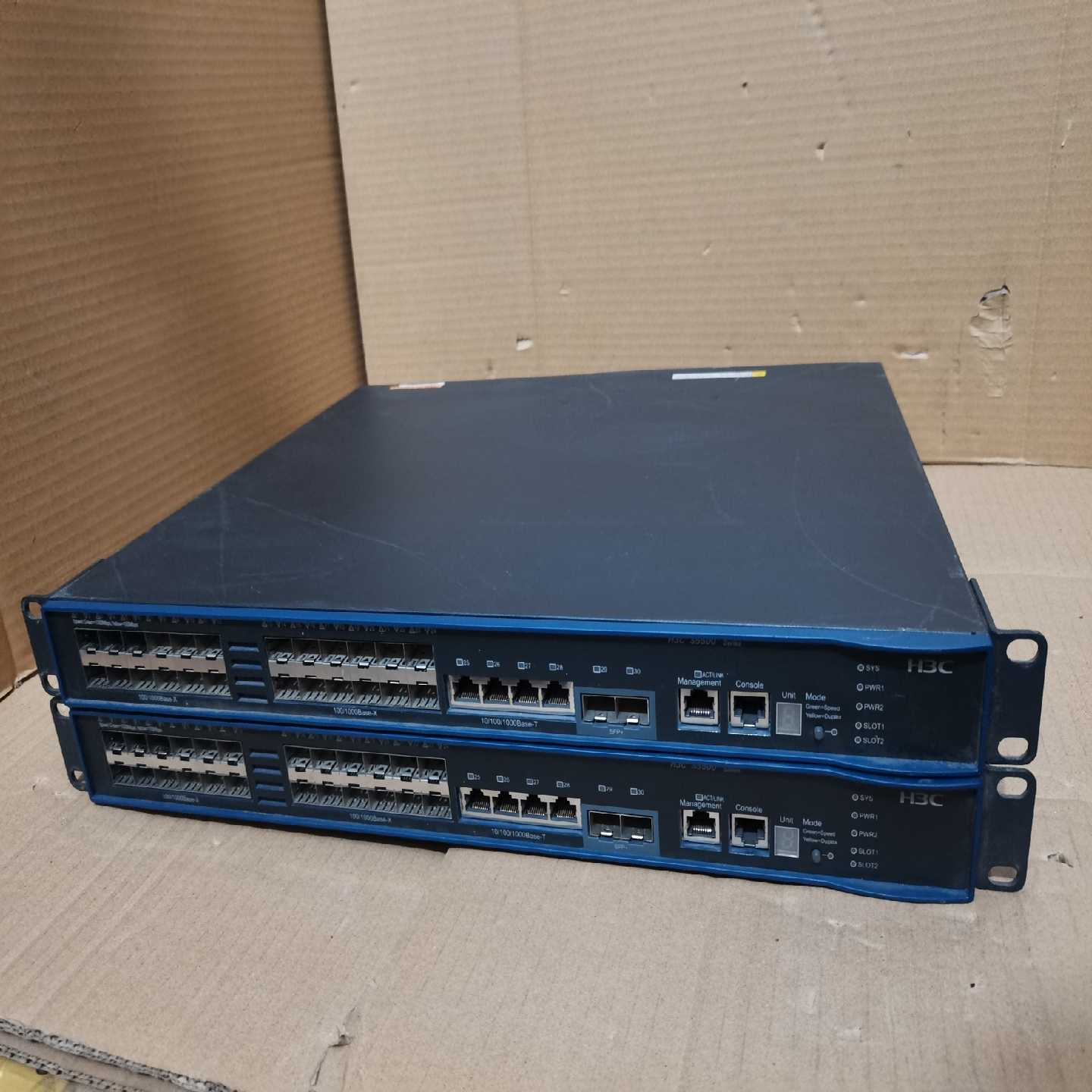 带万兆H3C华三S5500-34F-HI交换机。单电源。测试--议价商品