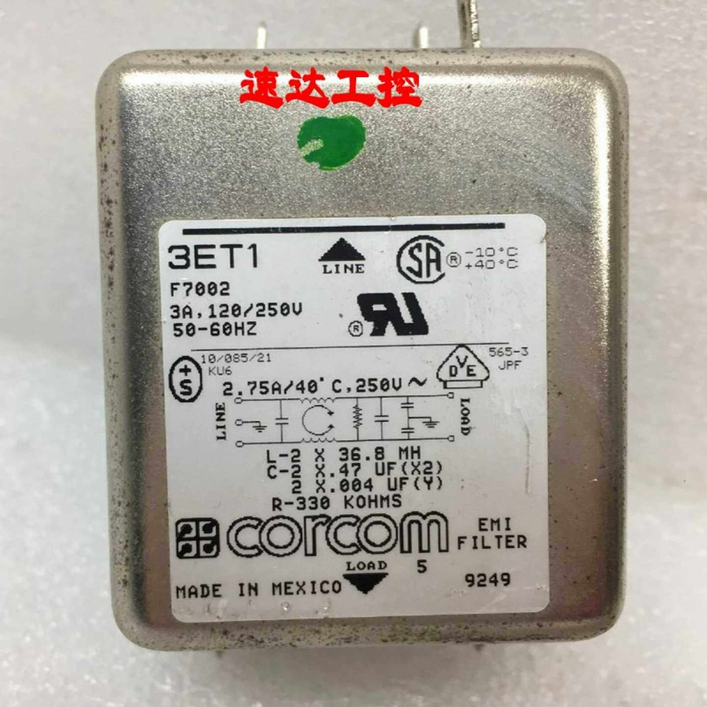 议价3ET1F7002美国TE泰科CORCOM120-250V5
