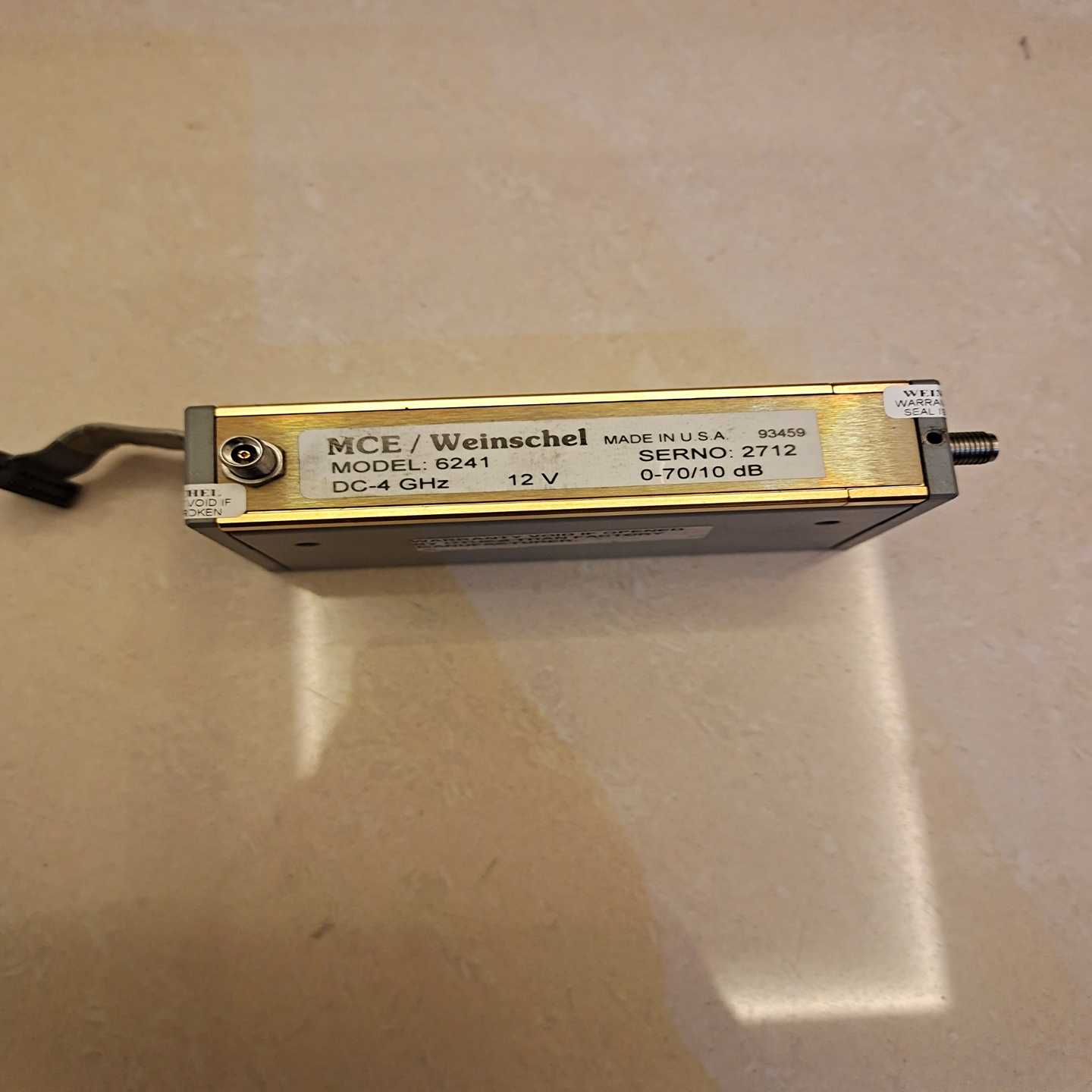 【议价】MCE/WEINSCHEL6241DC-4GHz1适用