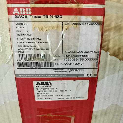 (询价)ABB塑壳断路器 T6N630 PR222DS/P-LSI
