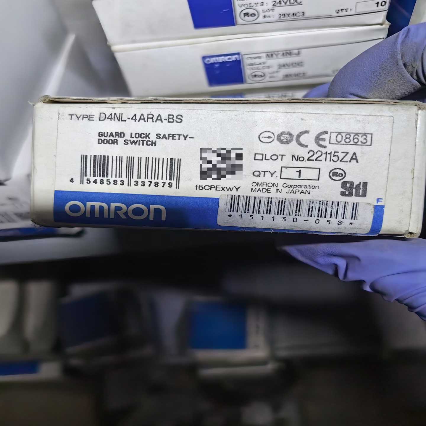 全新正品欧姆龙D4NL-4ARA-BS安全门开关，日本制造，-询价客服