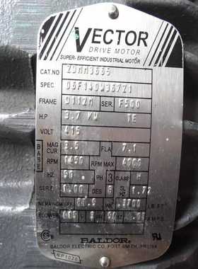 【议价】BALDOR葆德电机ZDMM36653.7KW