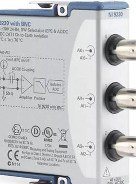 配件美国NI 9230 BNC声音与振动输入模块784396-01全新 正品议价