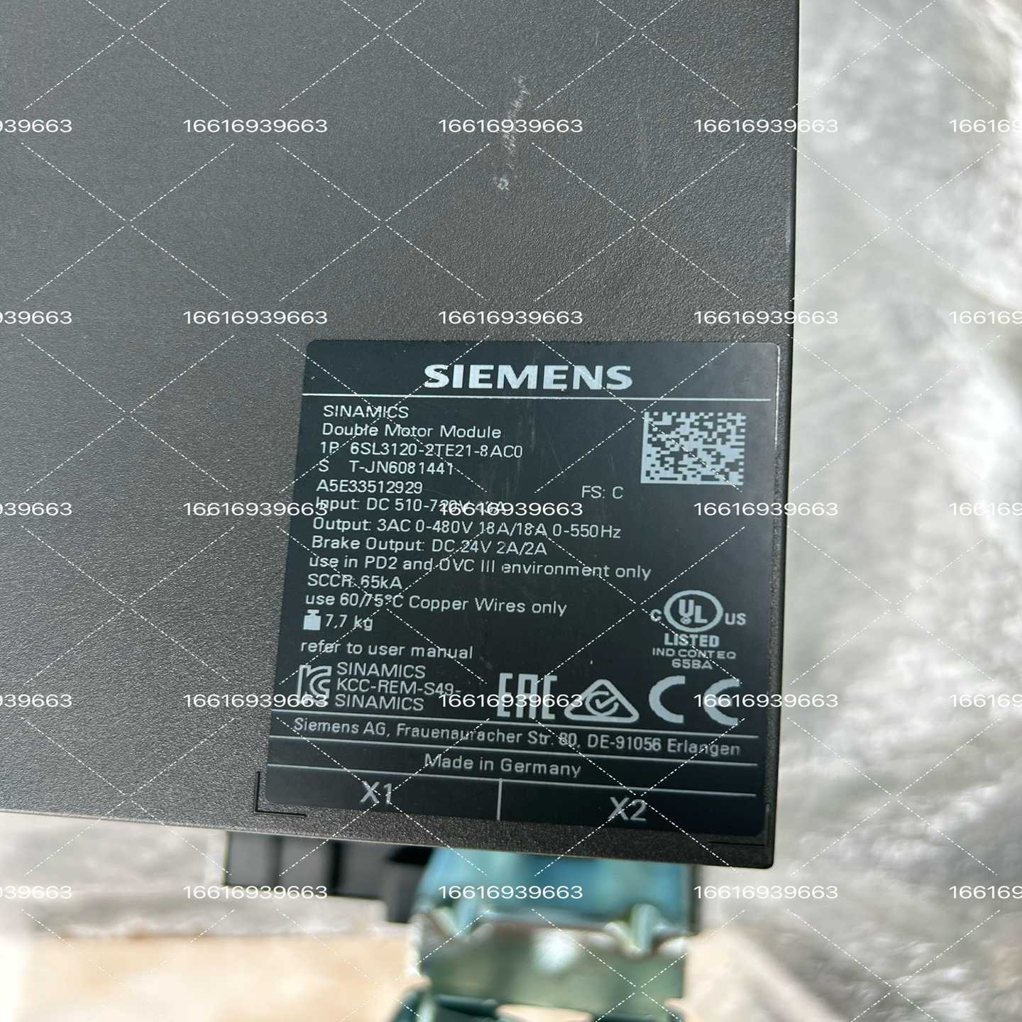 西门子6SL3120-2TE21-8AC0实物现场拍摄，成色~议价