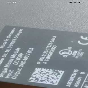 原 6SL3120 60A驱动器 0AA3 询价 1TE26