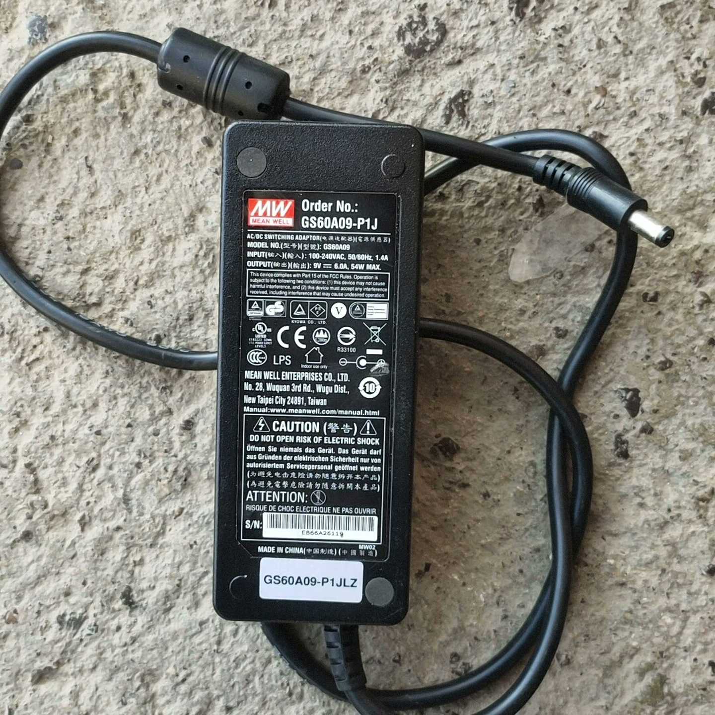 询价-明纬企业级电源适配器GS60A09-P1J9V6.0A