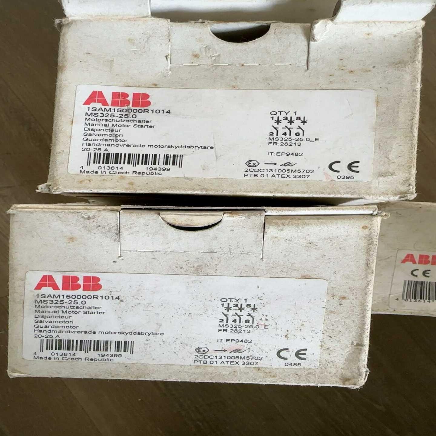 询价ABB电动机保护断路器MS325系，ABB电动机保护断路器M