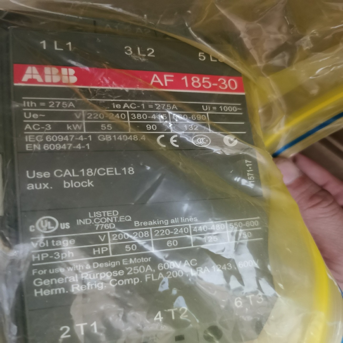 【请询价】接触器 AF185-30-11