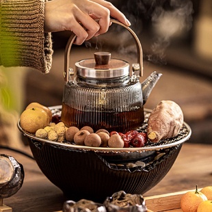 茶具玻璃茶壶专用 煮茶炉烧水壶围炉电陶炉小型泡茶煮茶器家用套装