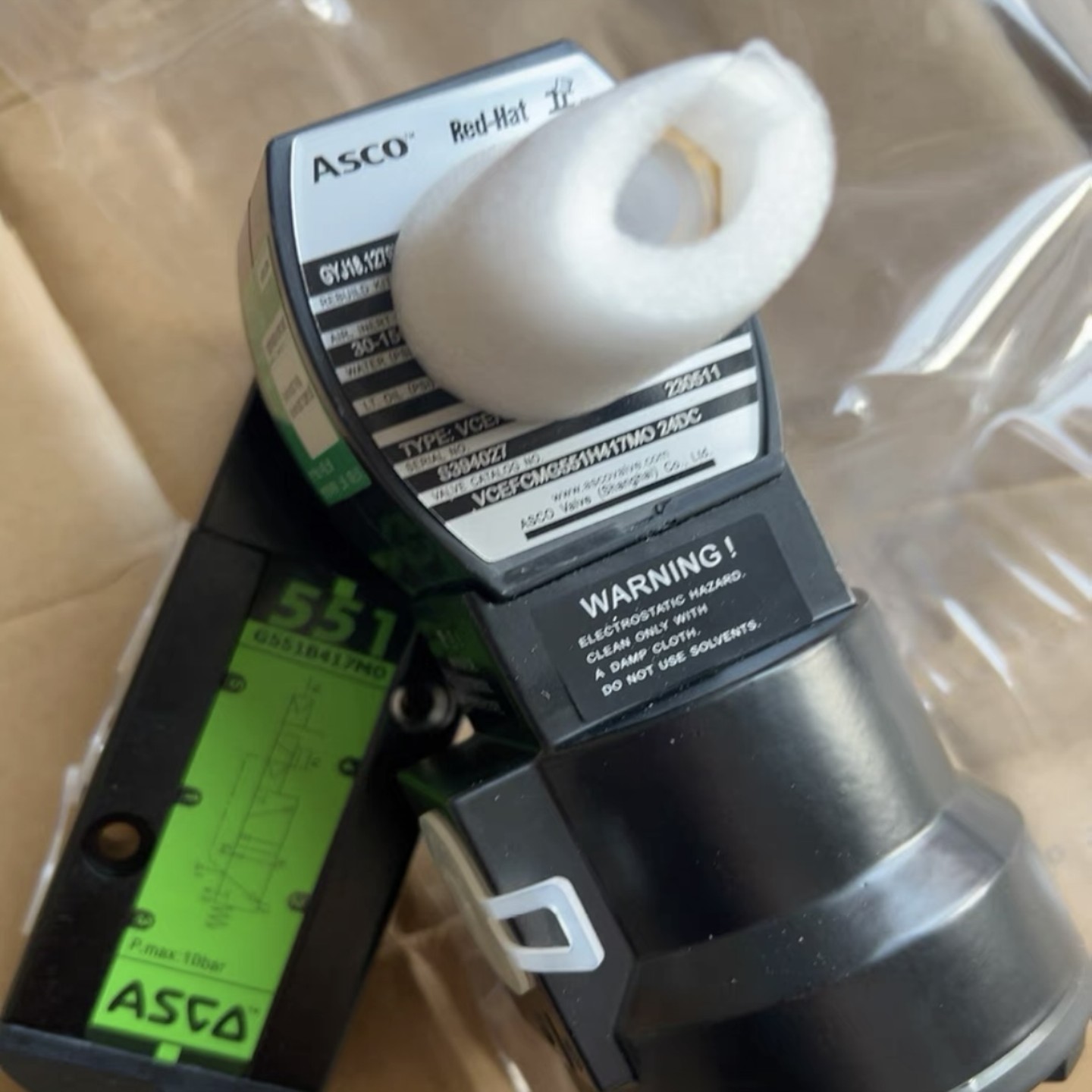 配件VCEFCMG551H417MO阿斯卡电磁阀ASCO电磁阀551系列全新议价