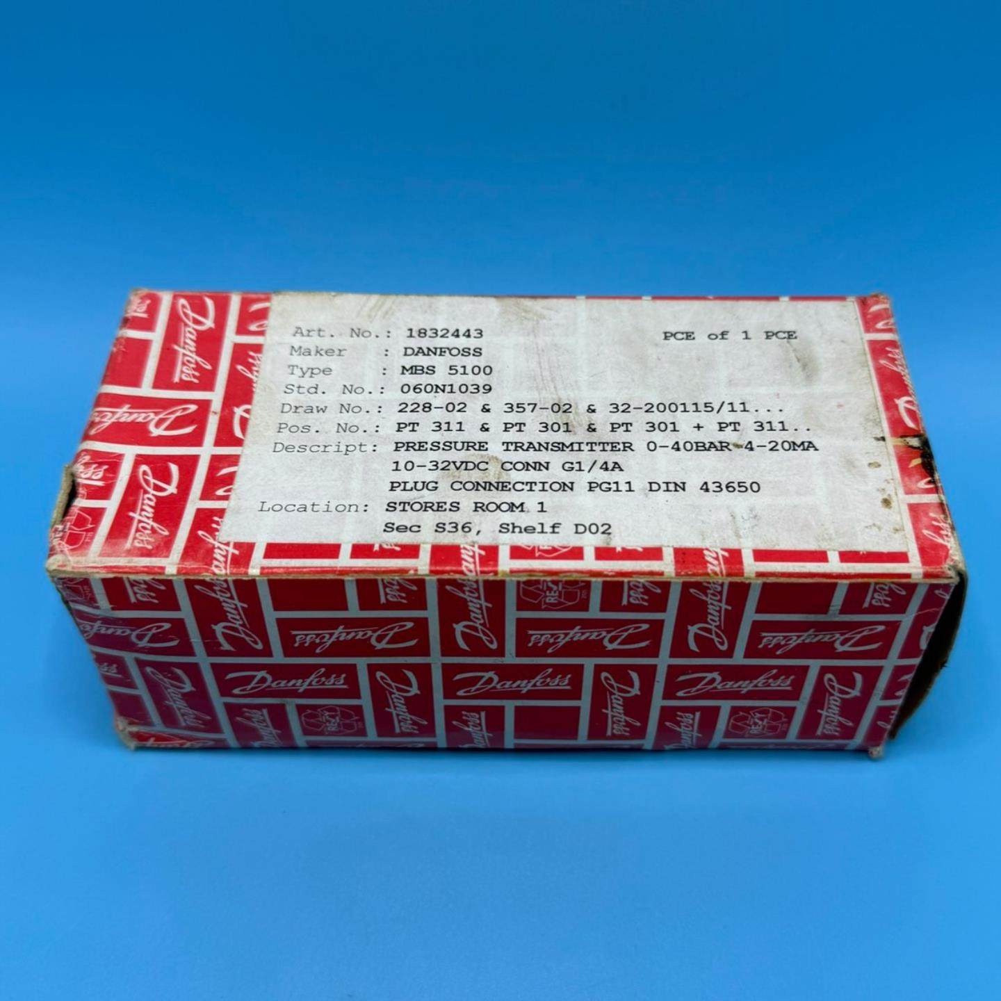 Danfoss丹佛斯压力开关MBC51003641-询价