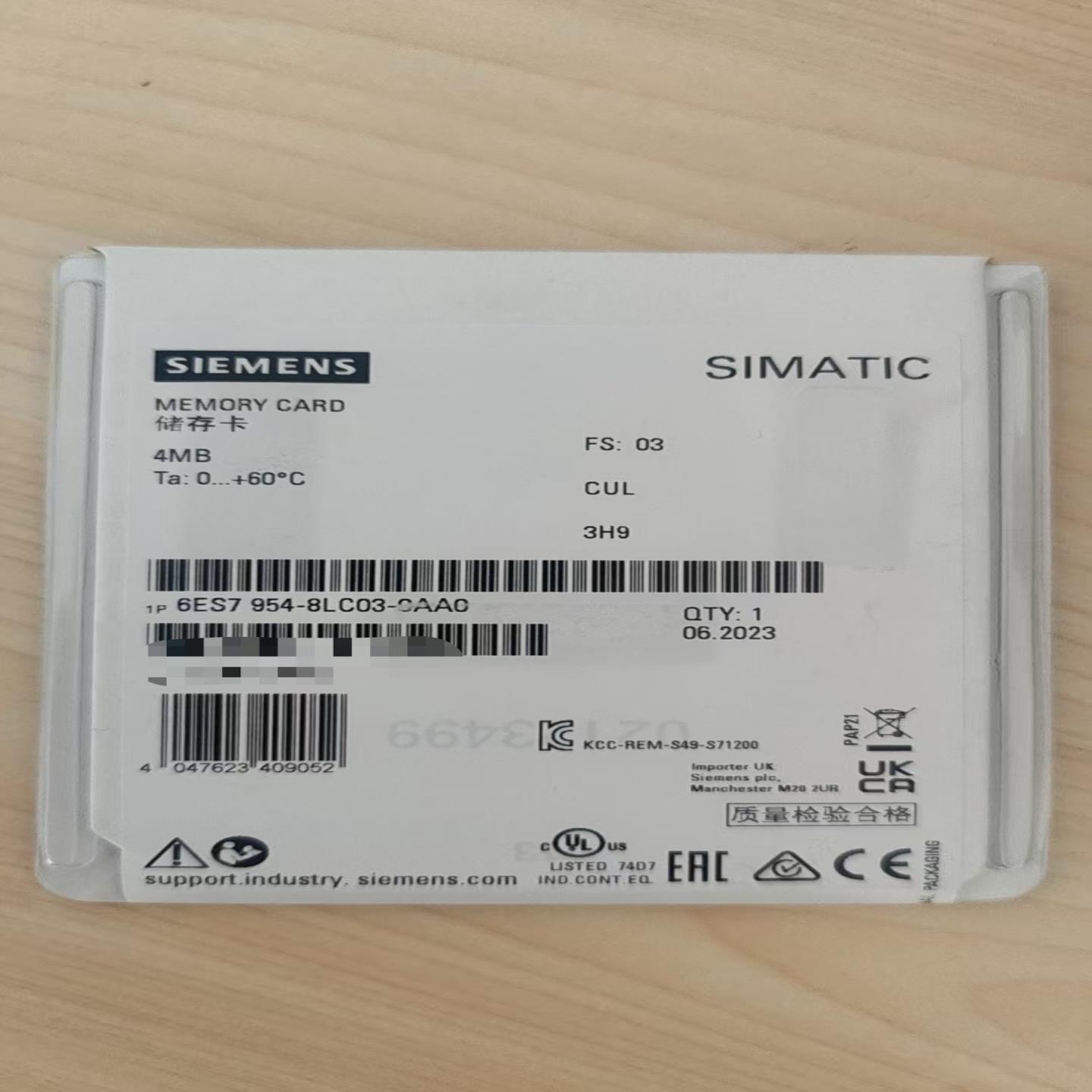 询价~6ES7954-8LC03-0AA0未拆封的