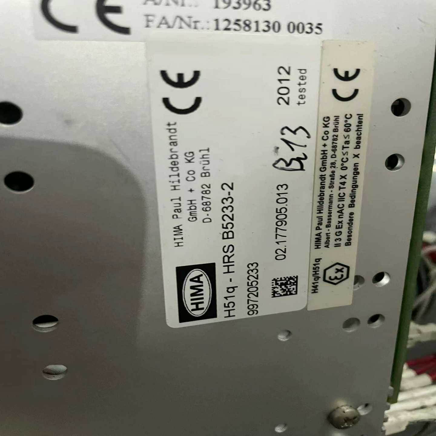 B5233-2HIMA黑马工控模块备件拍前联系【博航商行】