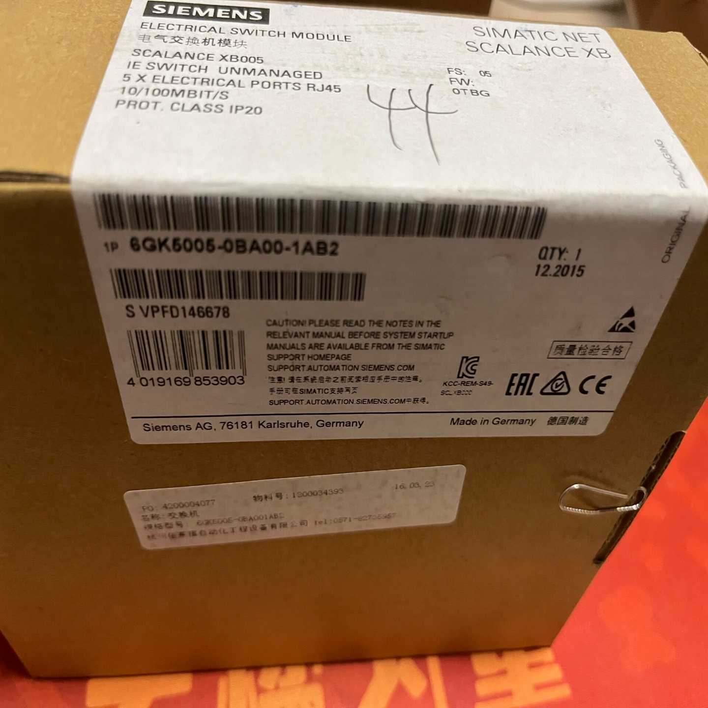 电气交换机模块6GK5005-0BA00-1AB2询价