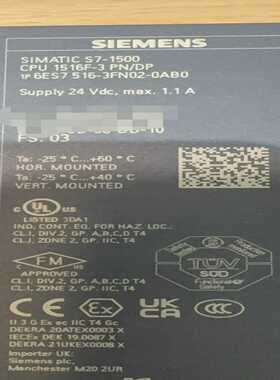 型号：6ES7516-3FN02-0AB0，几乎全新状态。--议价商品