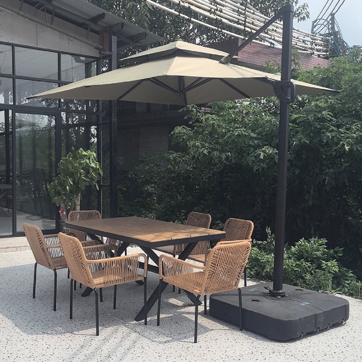 户外桌椅带伞组合室外阳台藤编桌椅三件套休闲花园露天庭院藤椅,汽车零部件/养护/美容/维保,正时链条,淘宝优惠券,粉丝福利购,淘宝优惠卷