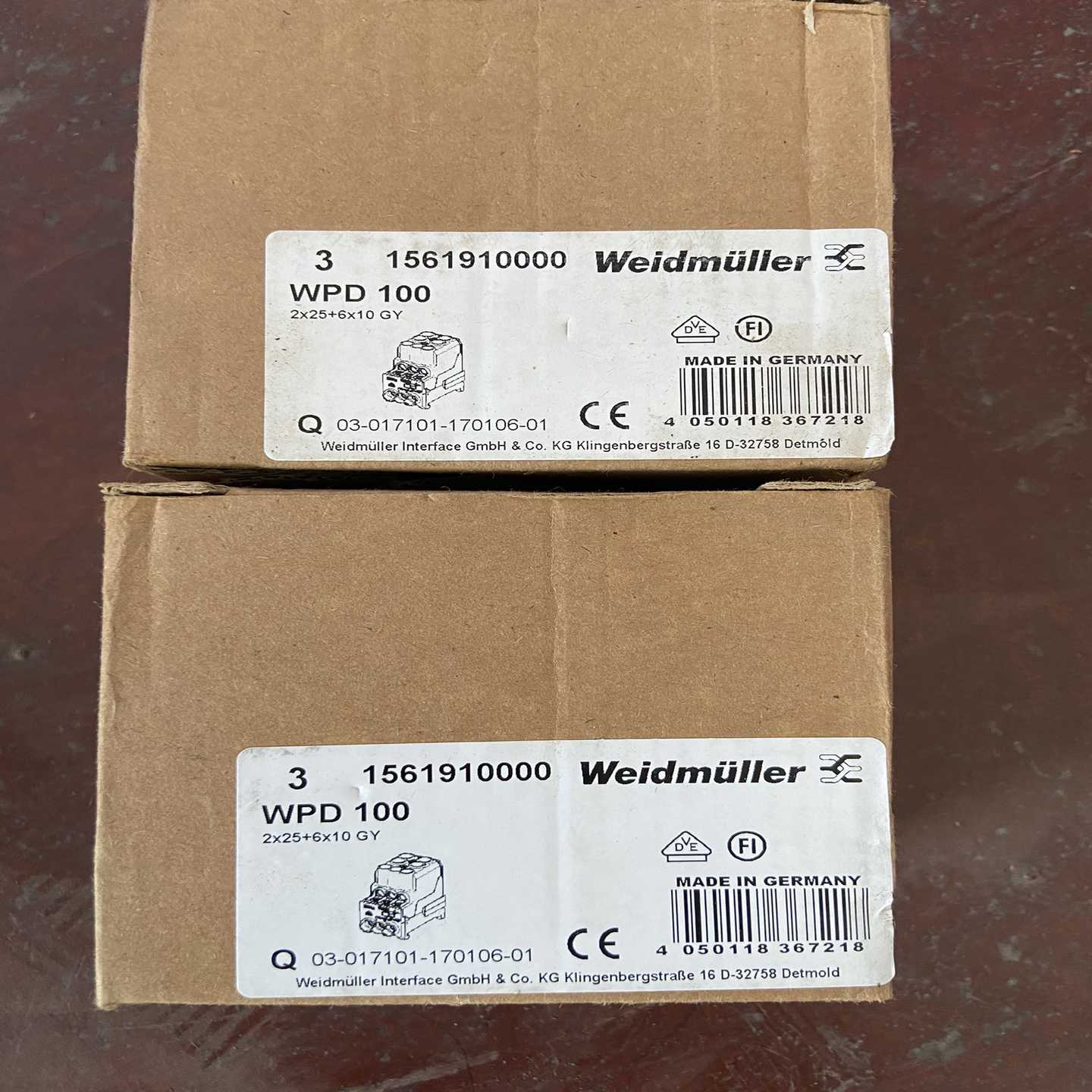 1561910000接线端子WPD100魏德米勒电源分询价