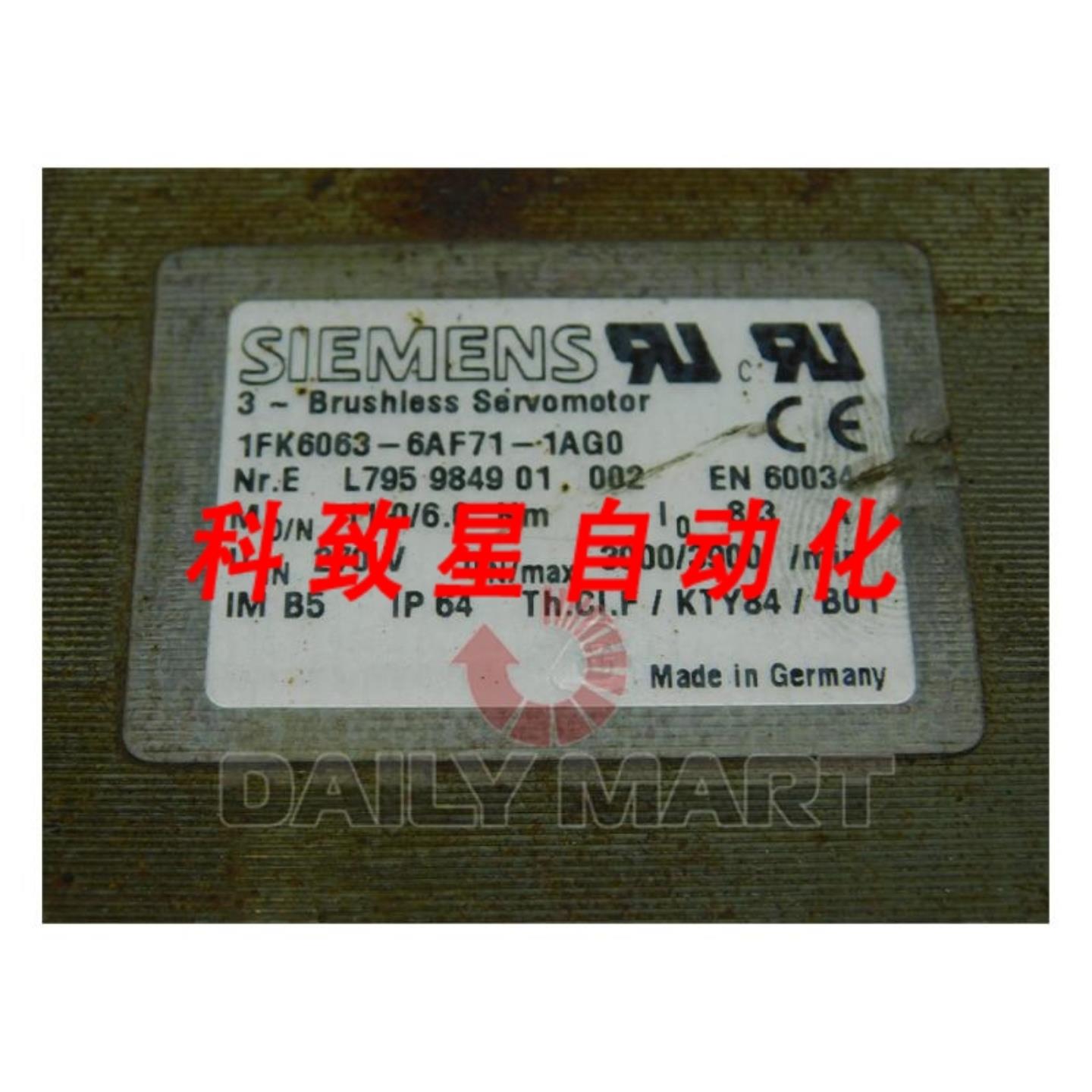 工业配件1FK6063-6AF71-1AG0 伺服电机