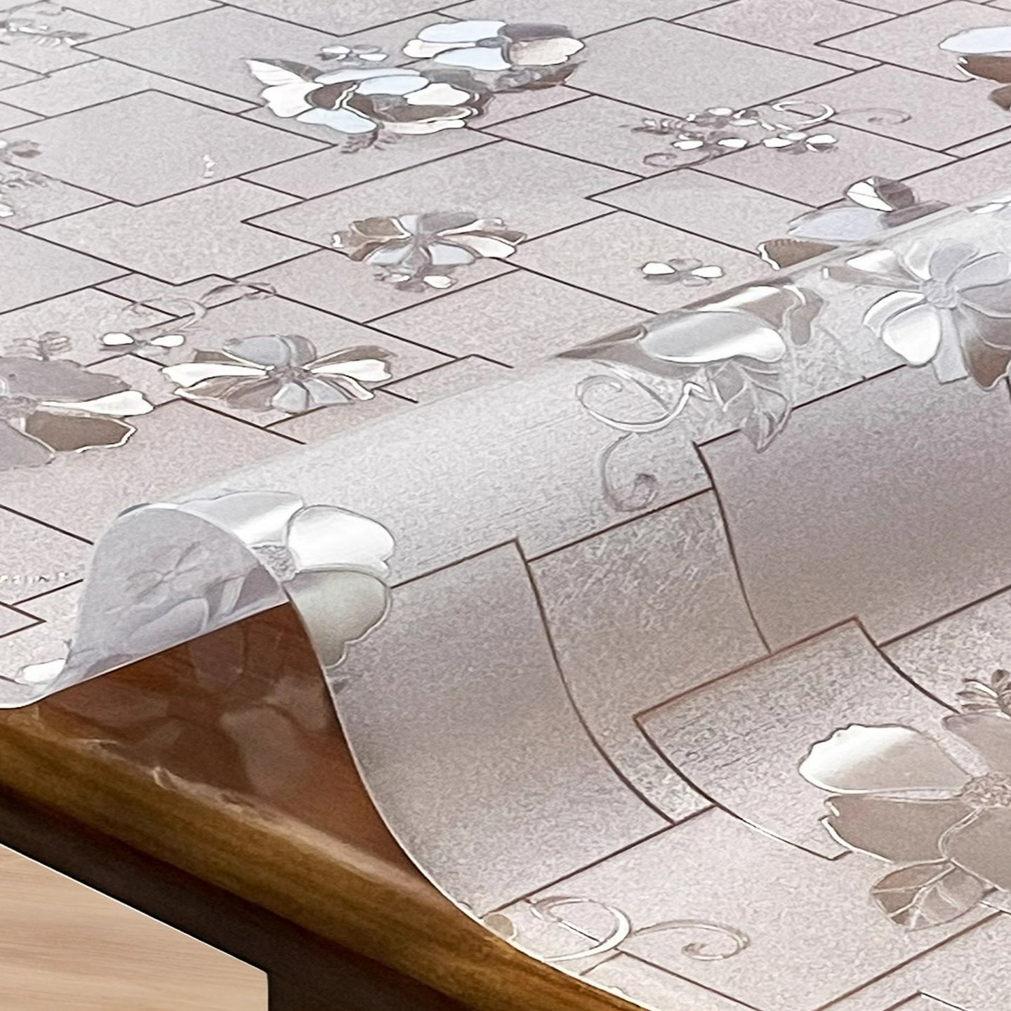 PVC软玻璃桌布防水防油防烫免洗透明餐桌垫茶几台布水晶板花色