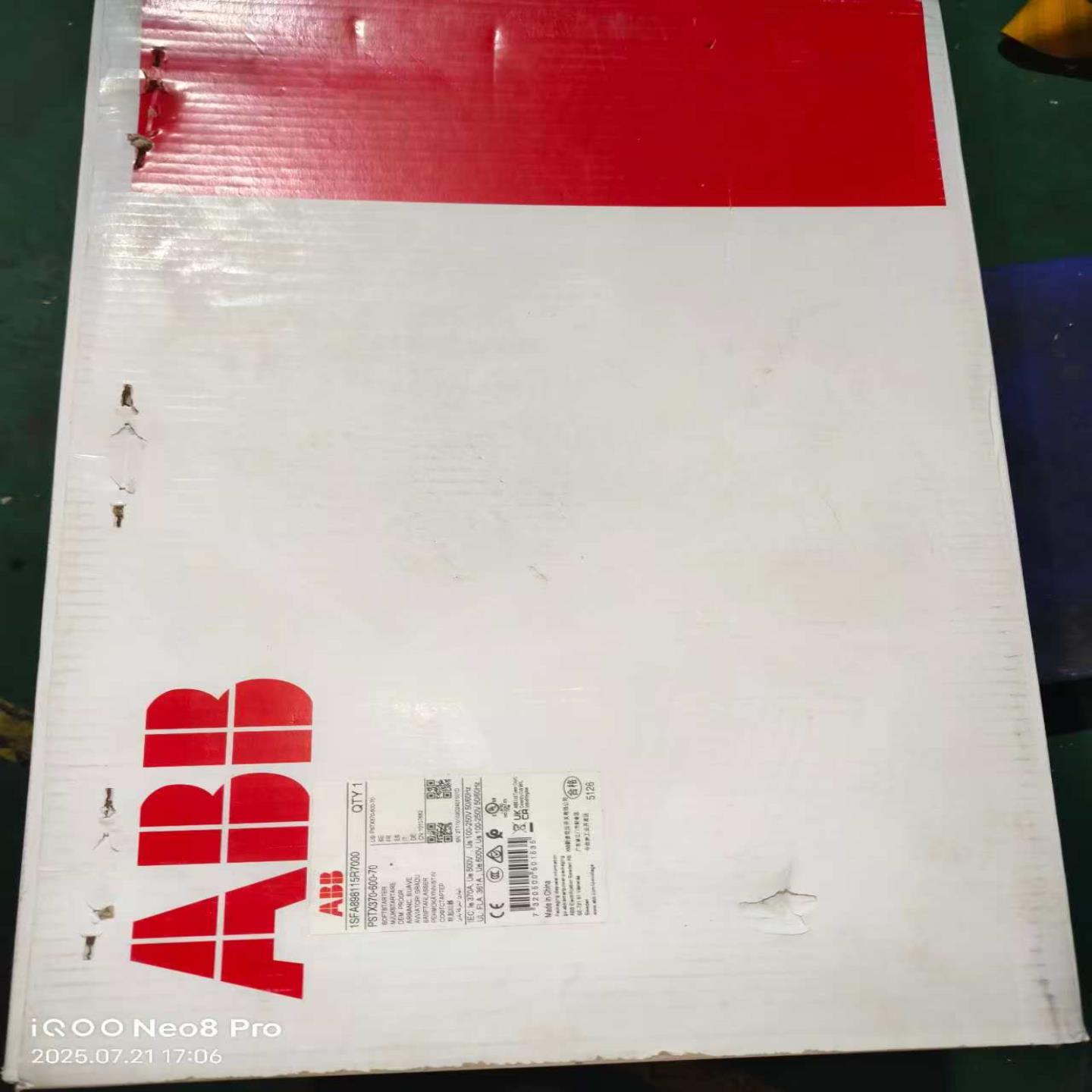 【请询价】出ABB软启动器PSTX370-600-70全新原装正品