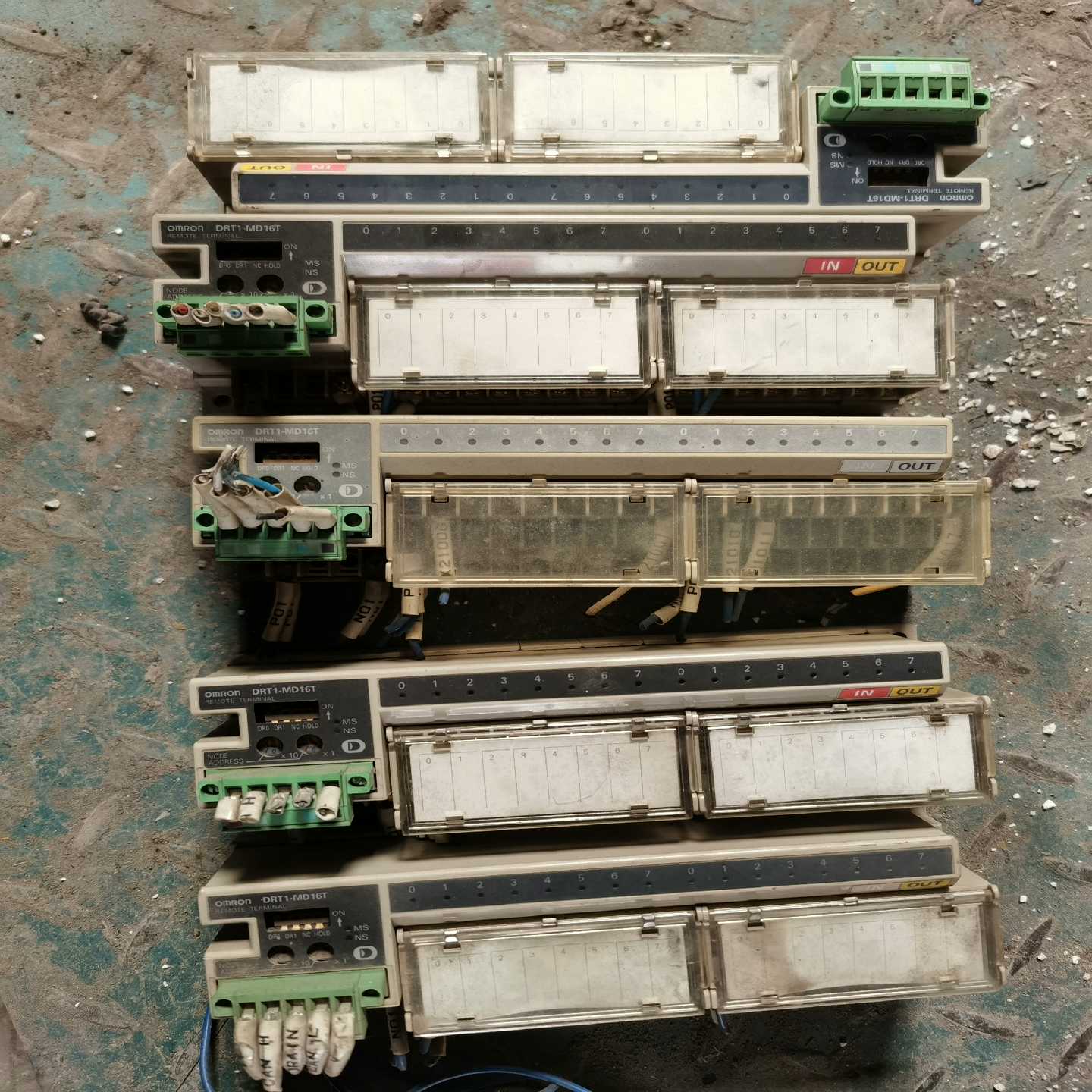 欧姆龙远程模块拆机5个，型号DRT1-MD16T有需要的联系-询价客服
