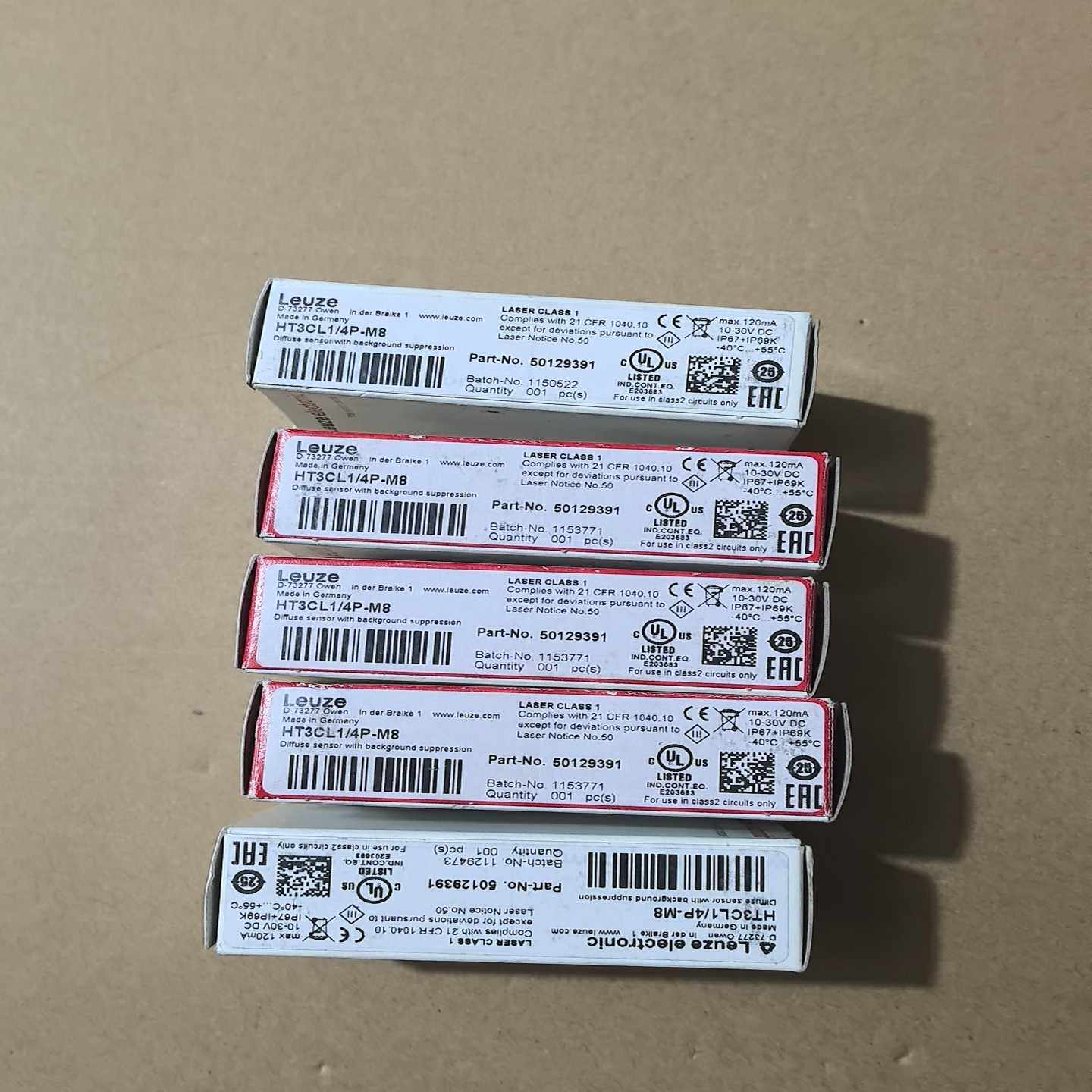 议价全新原装LEUZE劳易测HT3CL1/4P-M8漫反射光电传