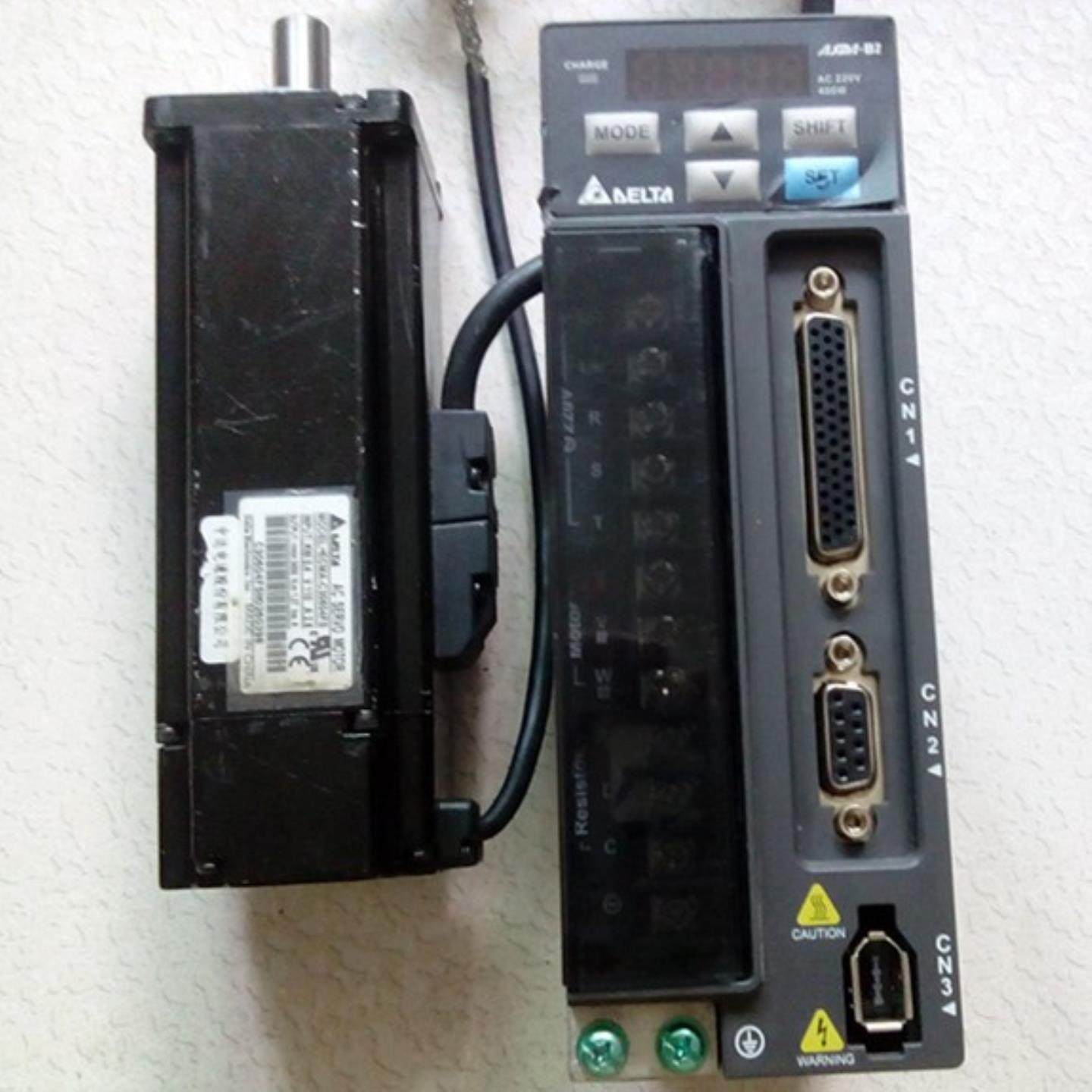 原装拆机台达伺服驱动器ASD-B2-0421-B电机ECMA-C30604FS 全套