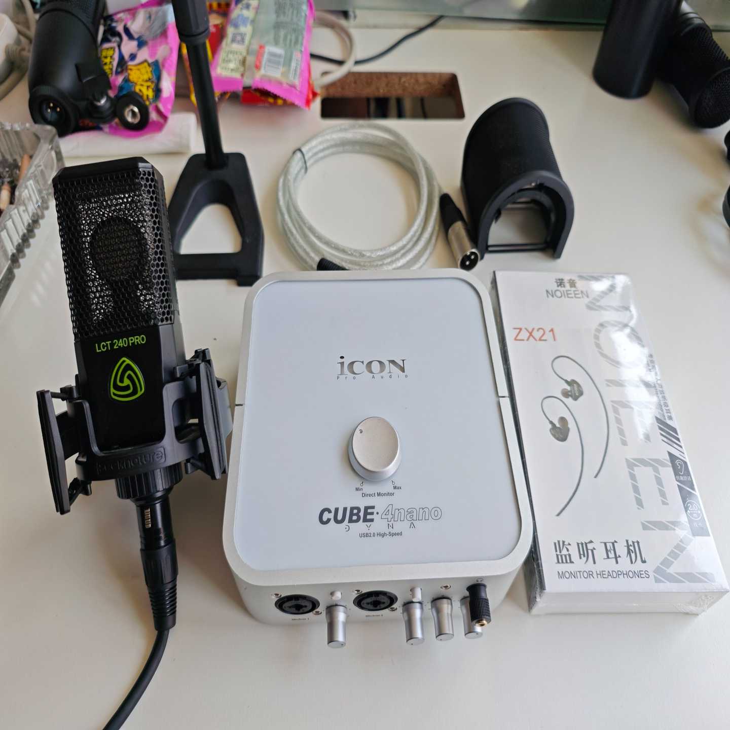 用了俩月！一套包邮，艾肯4nano声卡莱维特240pro电--议价商品