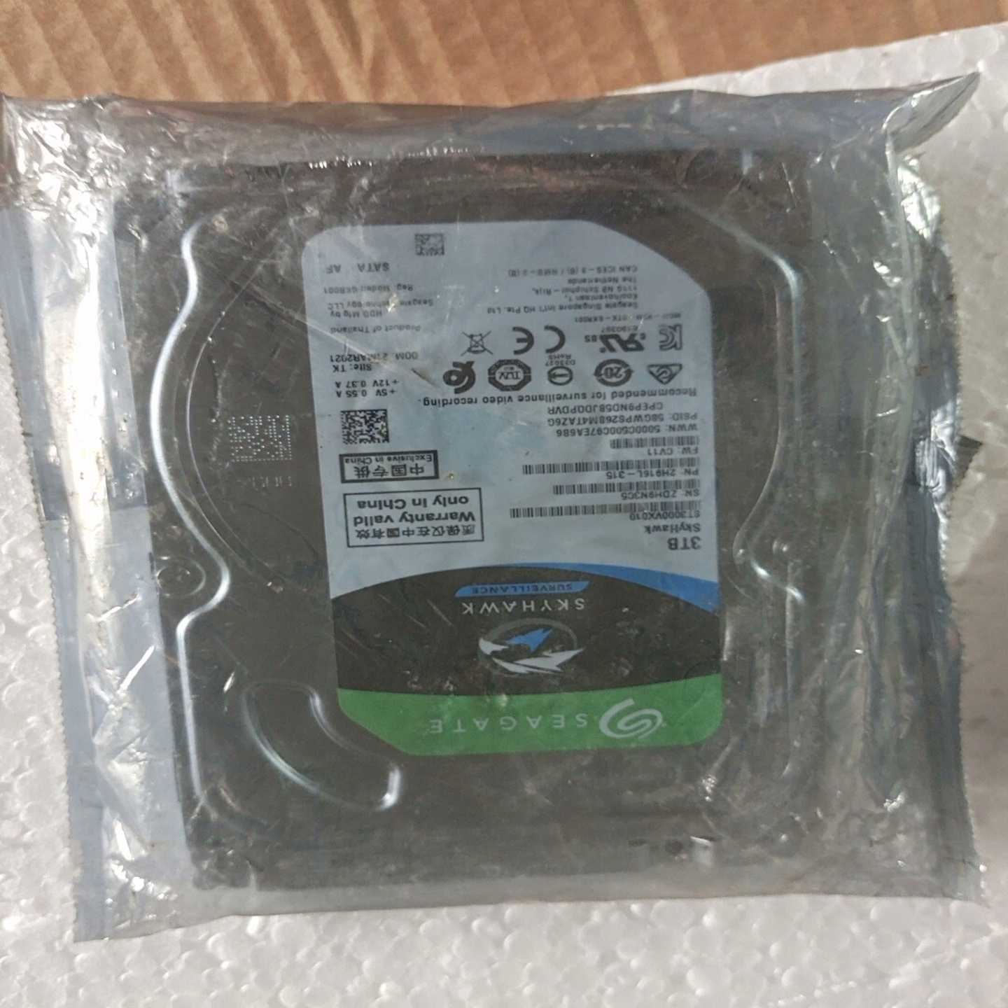 议价希捷酷鹰3TB机械硬盘，ST3000VX010，全新未拆封，