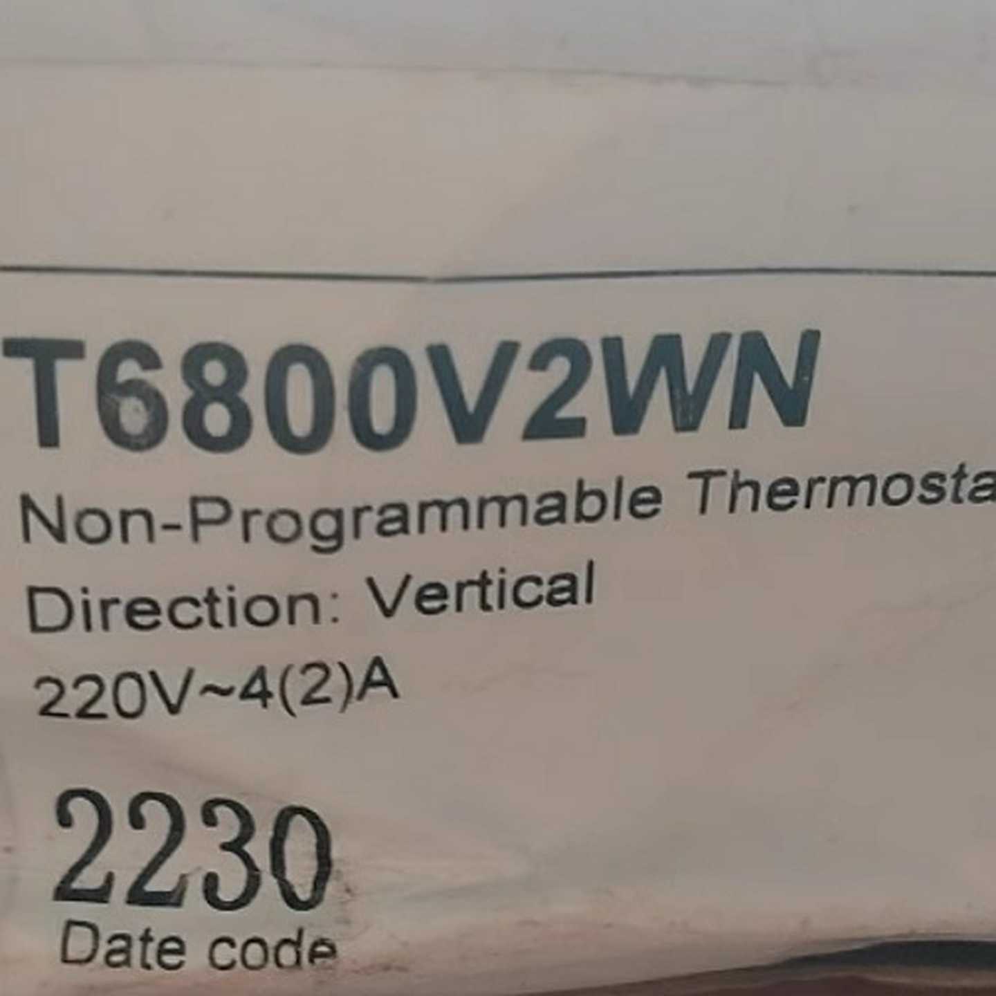 配件全新霍尼韦尔T6800系列T6800V2WN风机盘管用液晶温控器议价